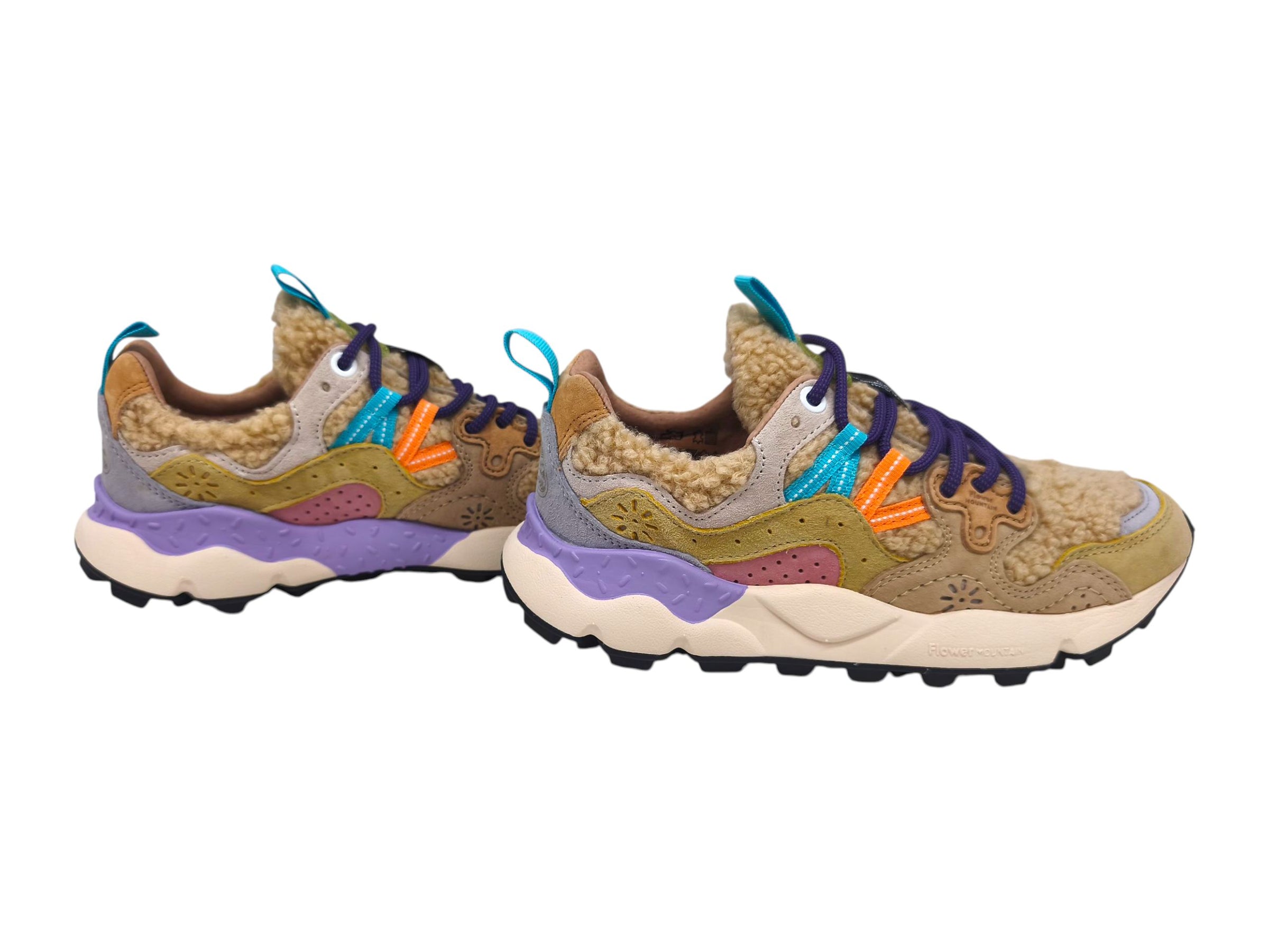 Baskets Yamano 3 Teddy Femme Beige/Multi