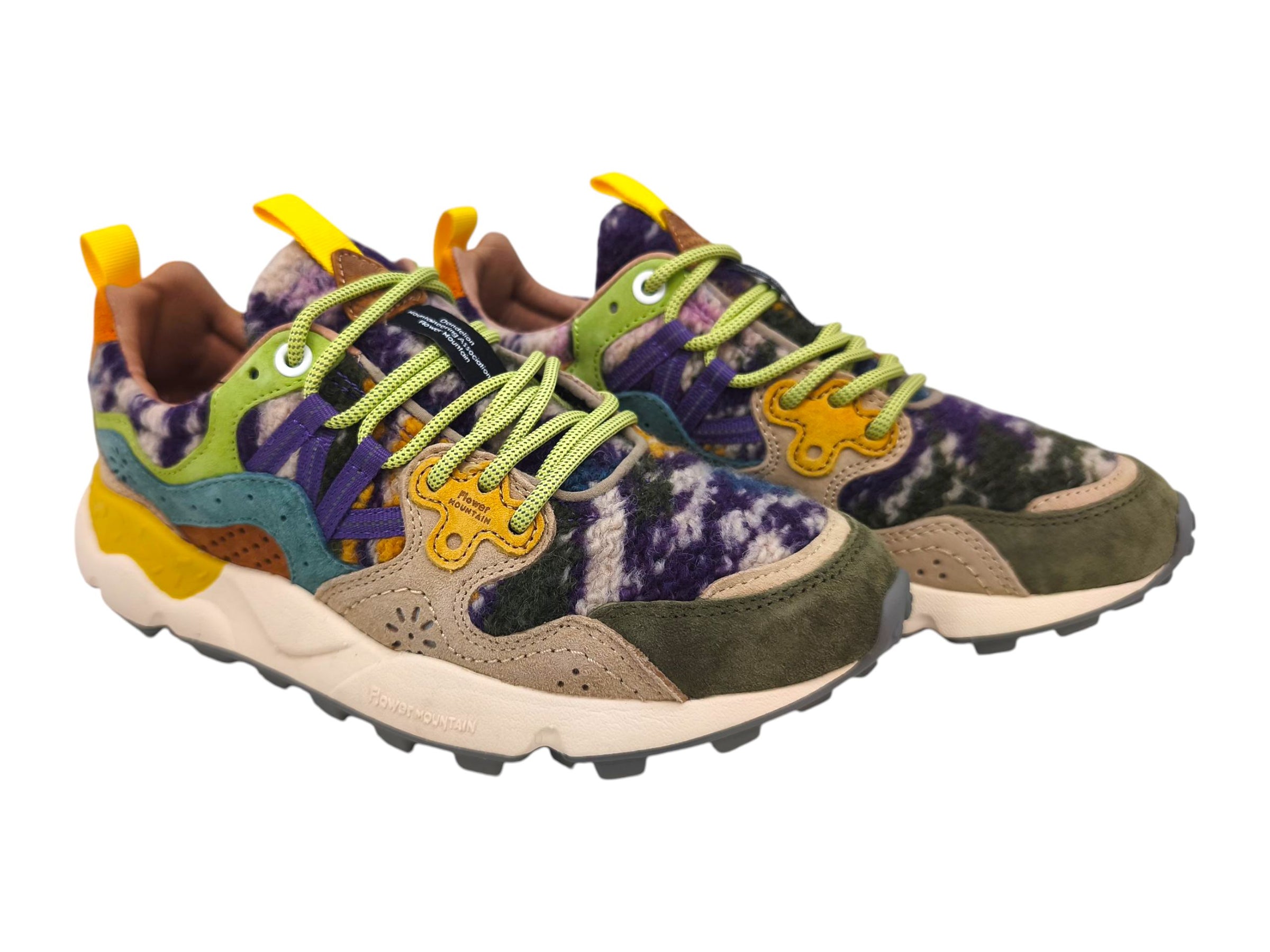 Baskets Yamano 3 Teddy Femme Grey/Taupe/Dark Green