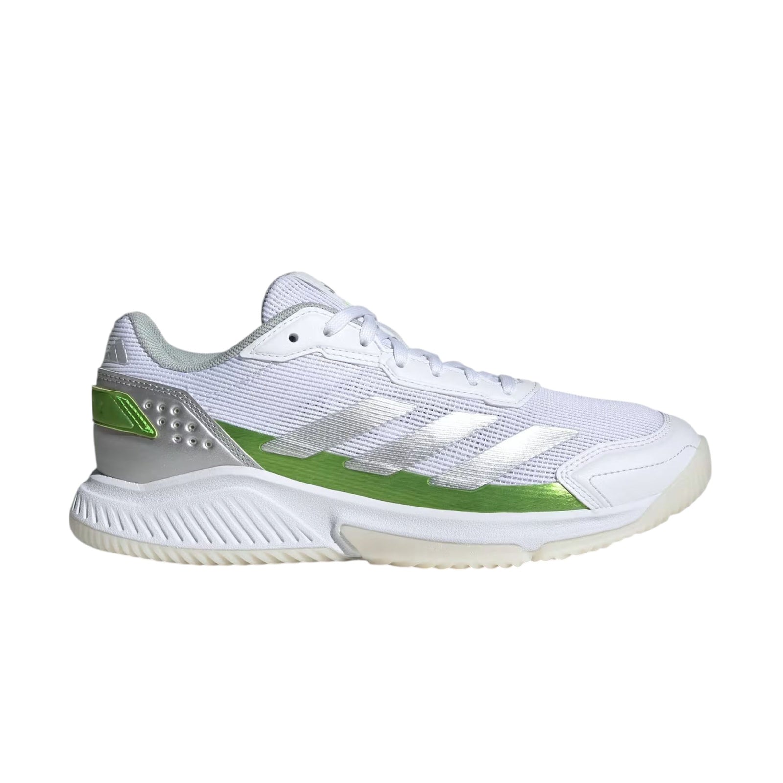 Chaussures Padel Courtquick Femme Cloud White/Silver Metallic/Lucid Lemon