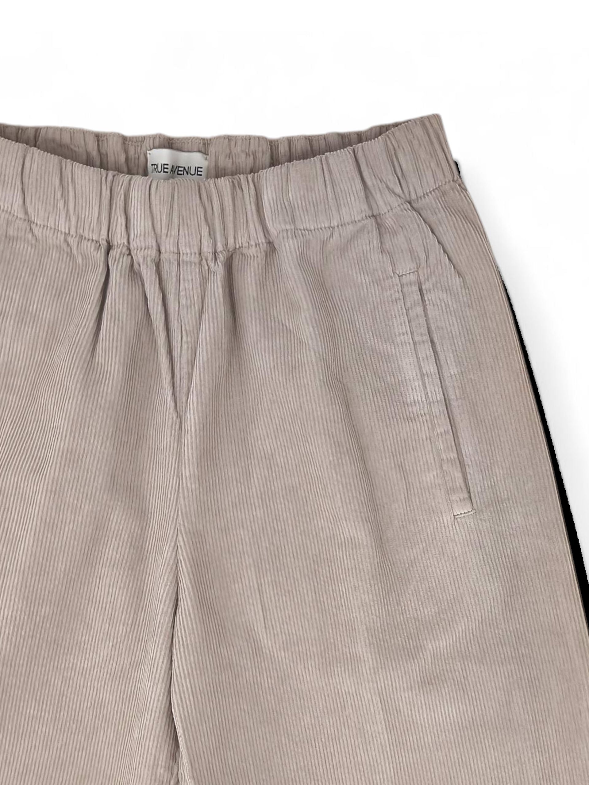 Pantaloni Needle Cord Donna Pearl Grey