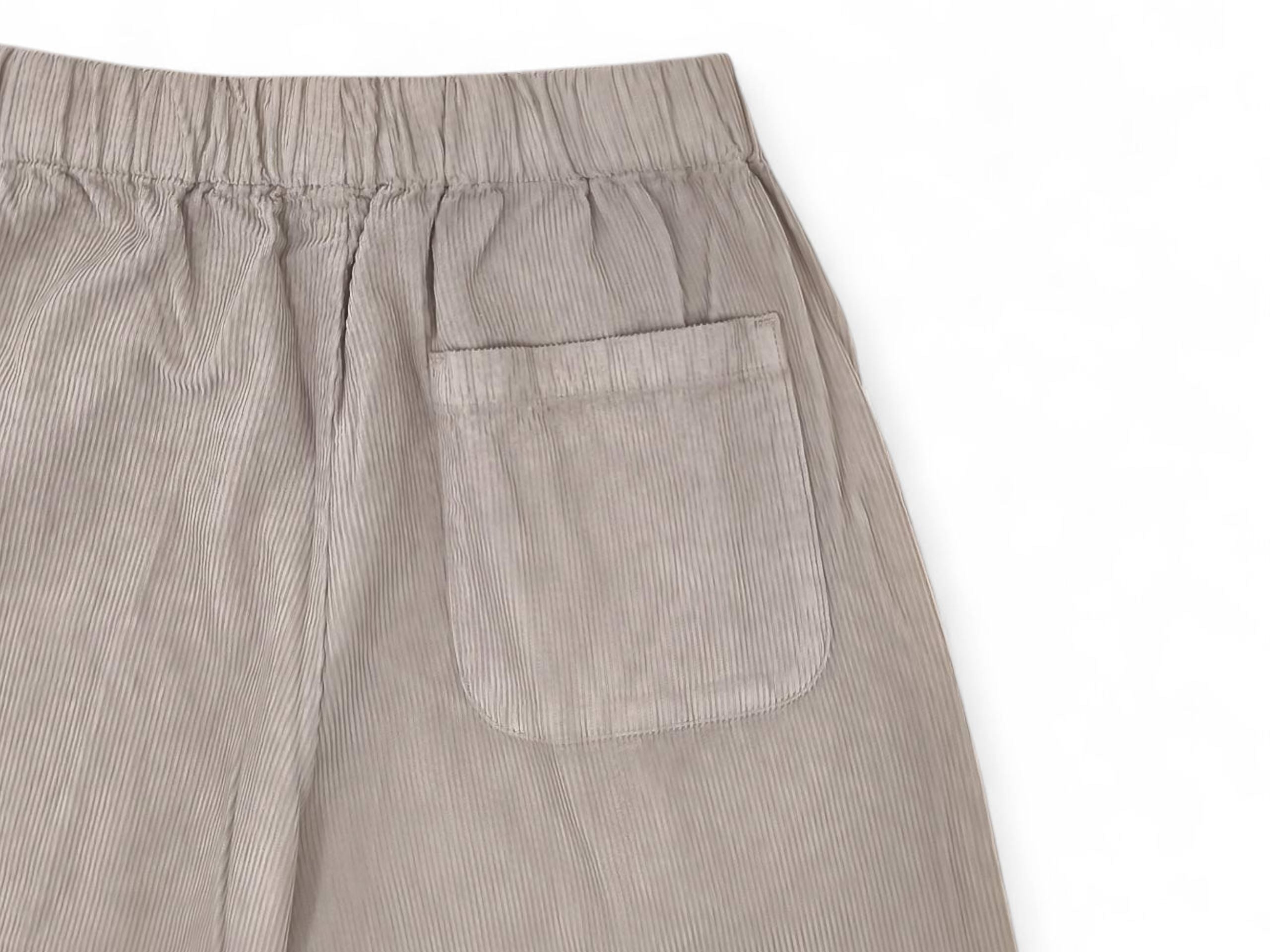 Pantaloni Needle Cord Donna Pearl Grey