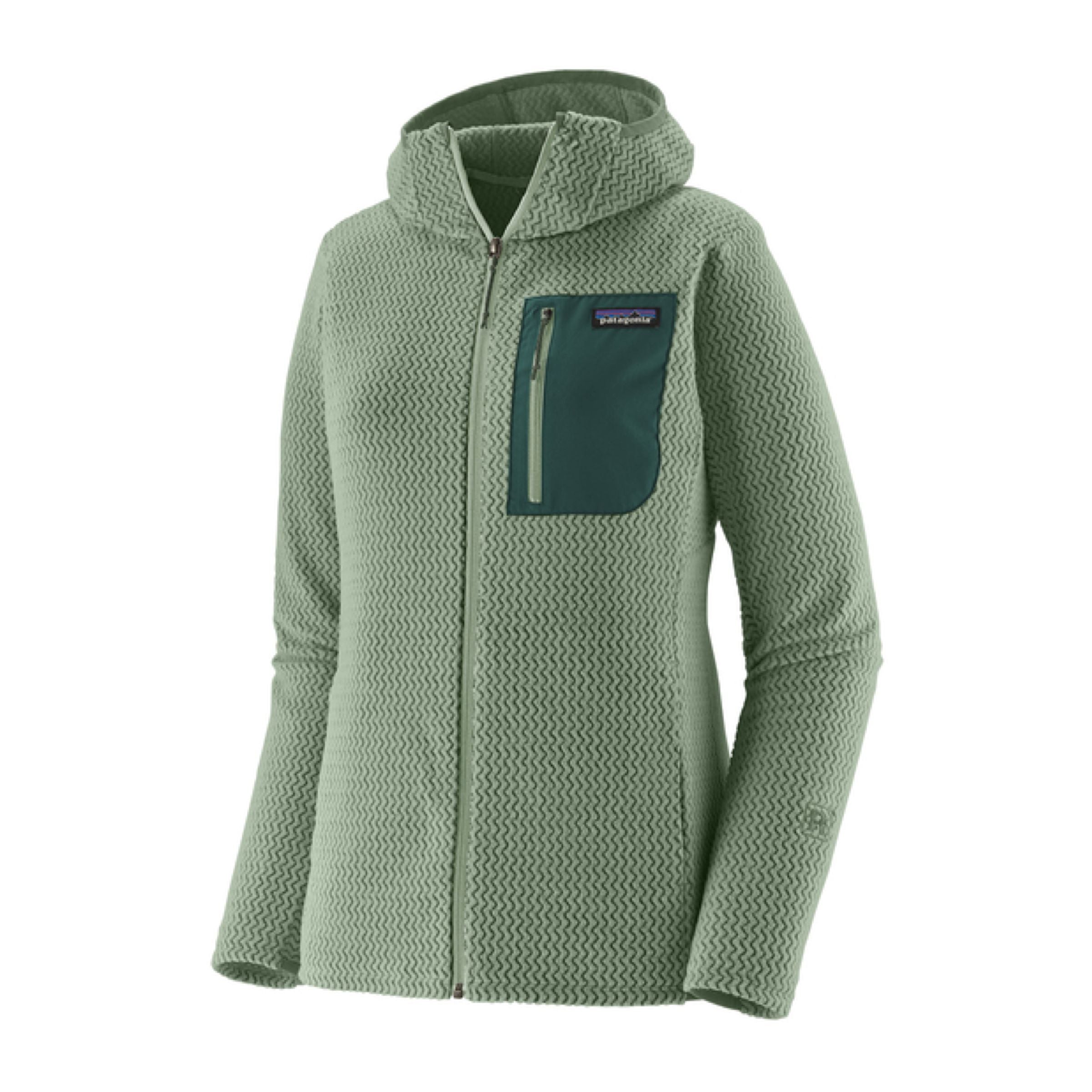 Maglia R1 Air Full-Zip Hoody Donna Ellwood Green
