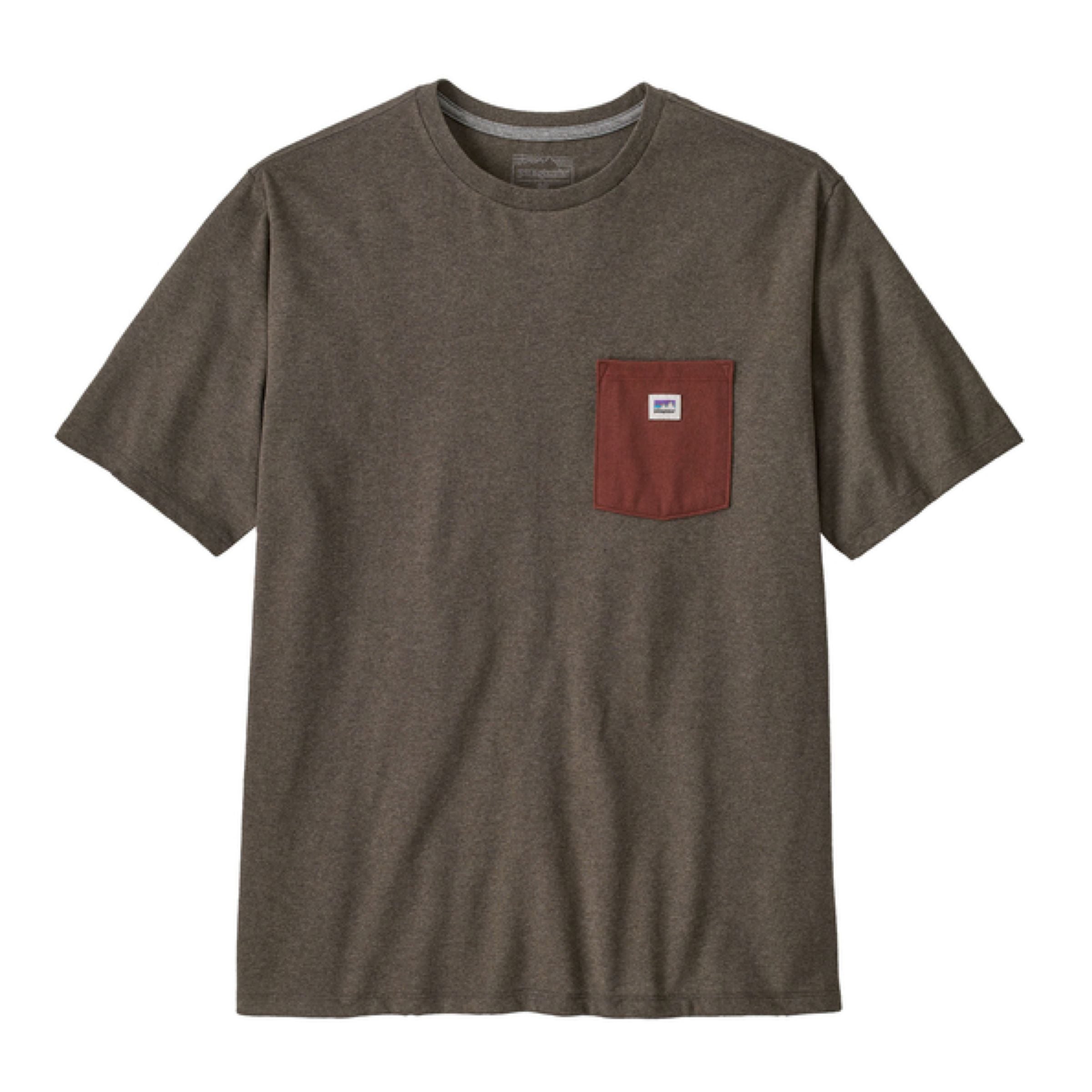 T-shirt Shop Sticker Pocket Responsibili Uomo Marlow Brown