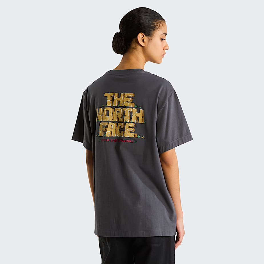 T-shirt Stone Logo Relaxed Anthracite Grey