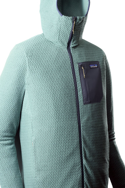 Maglia R1 Air Full-Zip Hoody Uomo Blue Sage