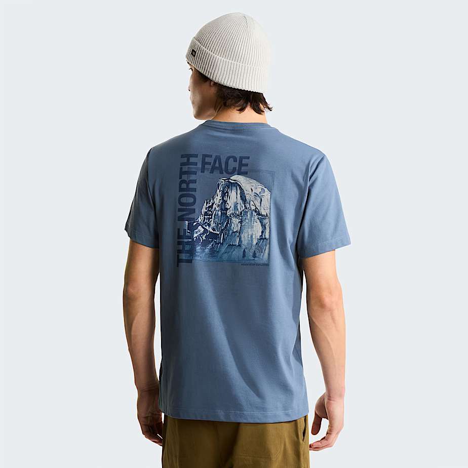T-shirt Half Dome Photo Regular Uomo Granite Grey