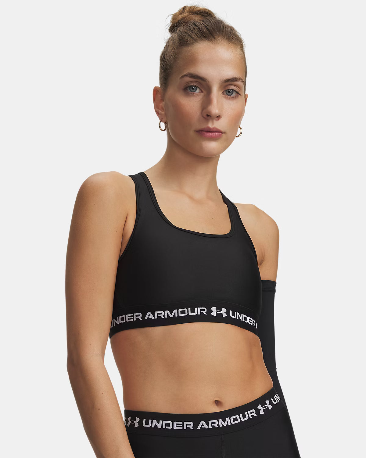 Frau Armour Mid Crossback Top Ultimate Black