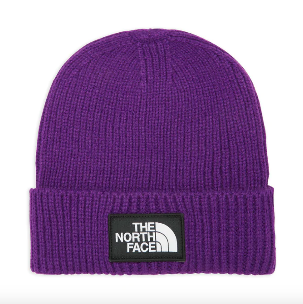 TNF Logo Box Cuffed Beanie Cuff - Violet 