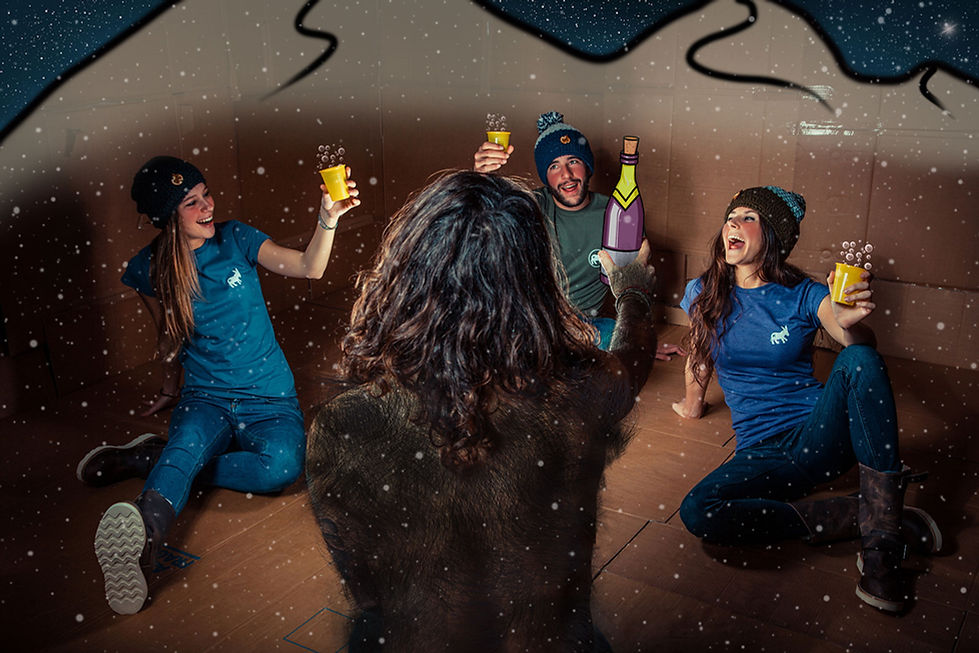 Maglia Hoodie Uomo Navy Blue/White