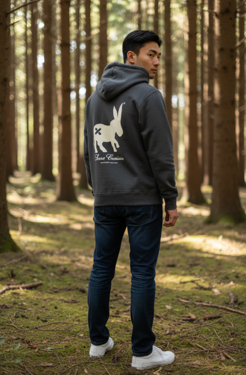 Pull Hoodie Full-Zip Homme Antracite