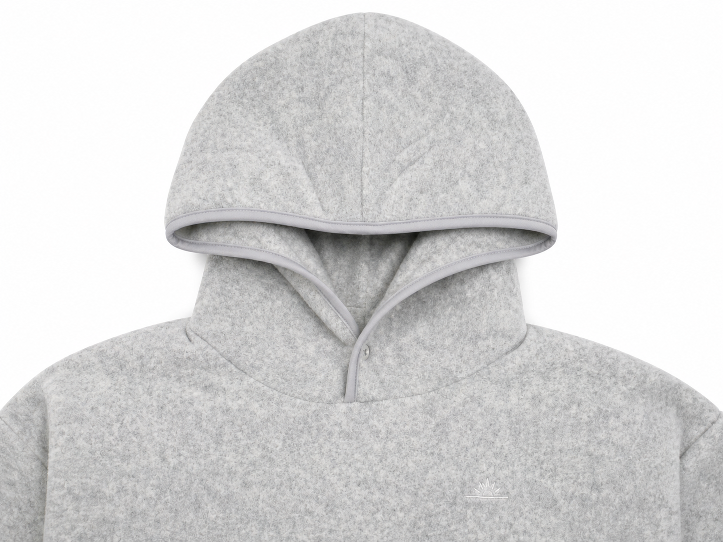 Sunrise Fleece Hoodie Sweatshirt White Melange