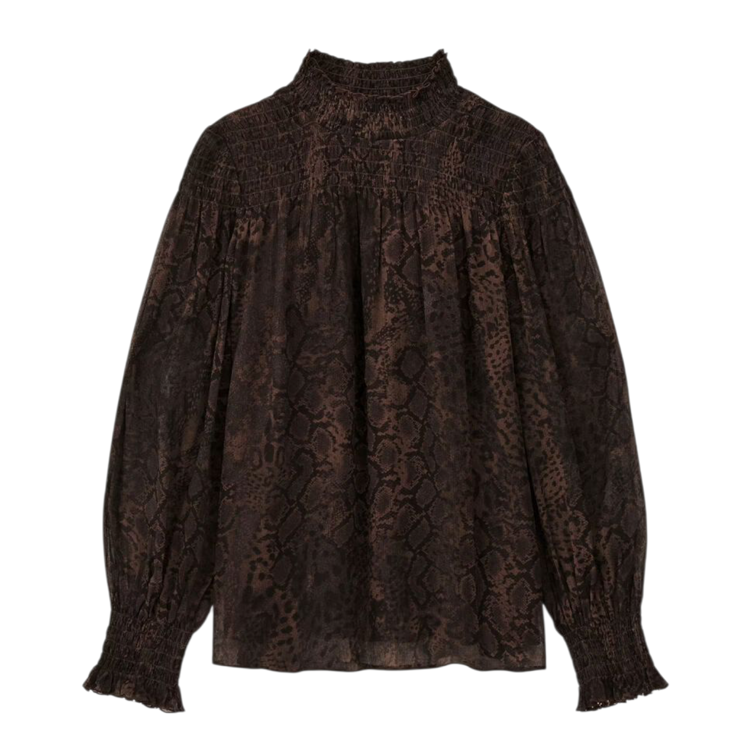 Frau Shamy Bluse Marron