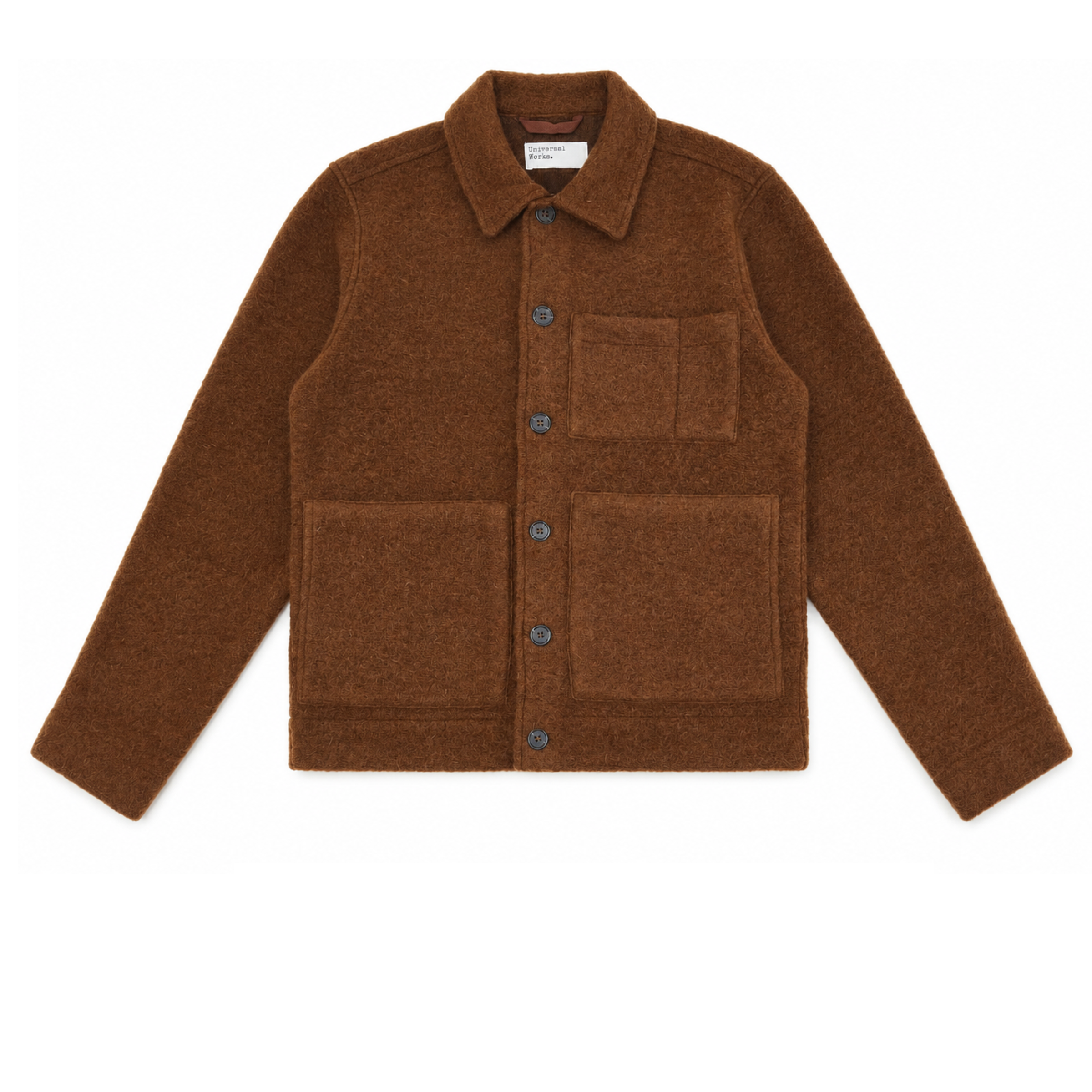Mann Uniform Wool Fleece Jacke Cacao