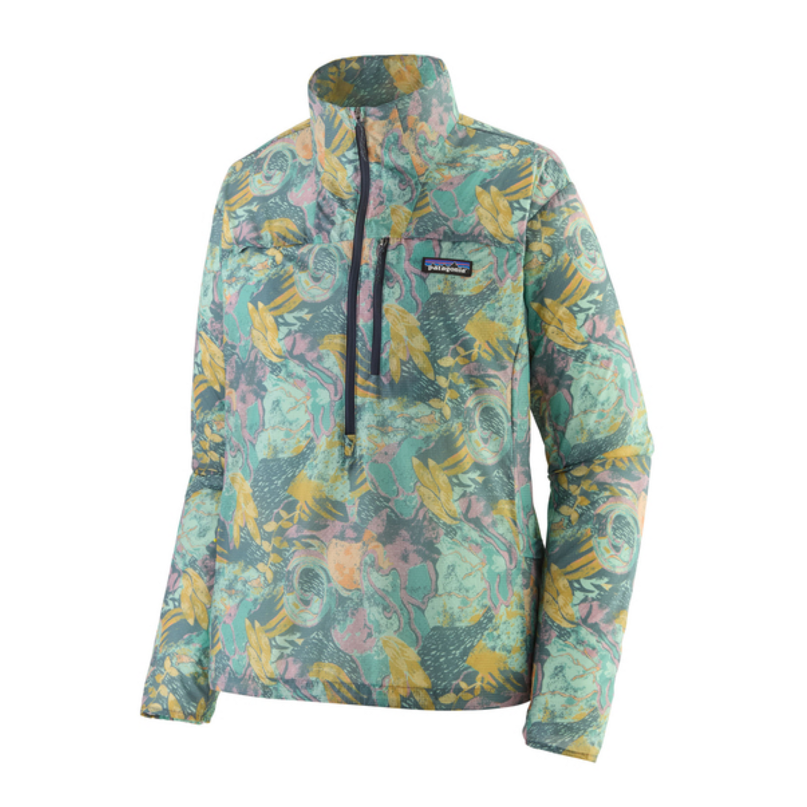 Frau Houdini Stash 1/2 Zip Jacke Blue Sage