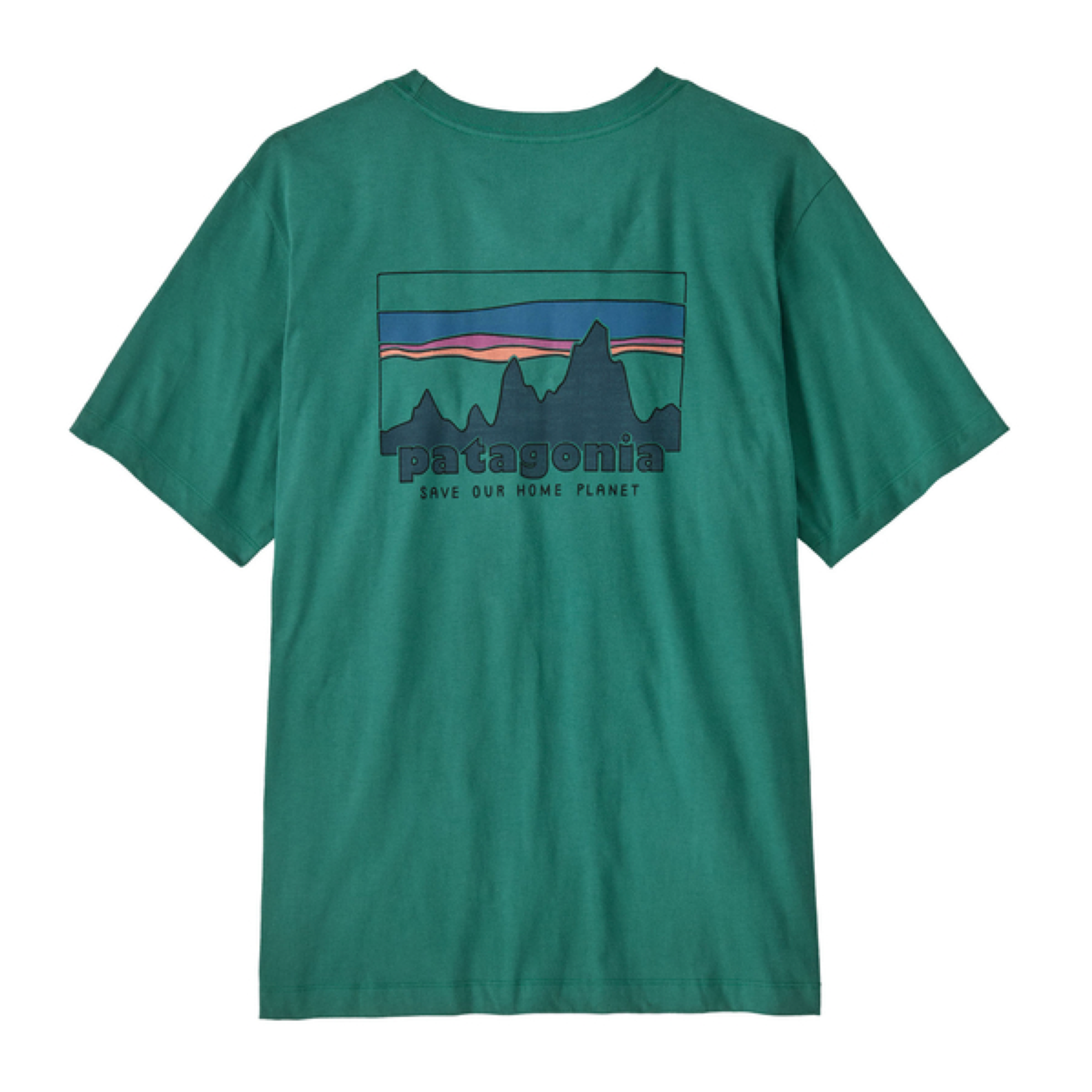 Camiseta 73 Skyline Hombre Gem Green