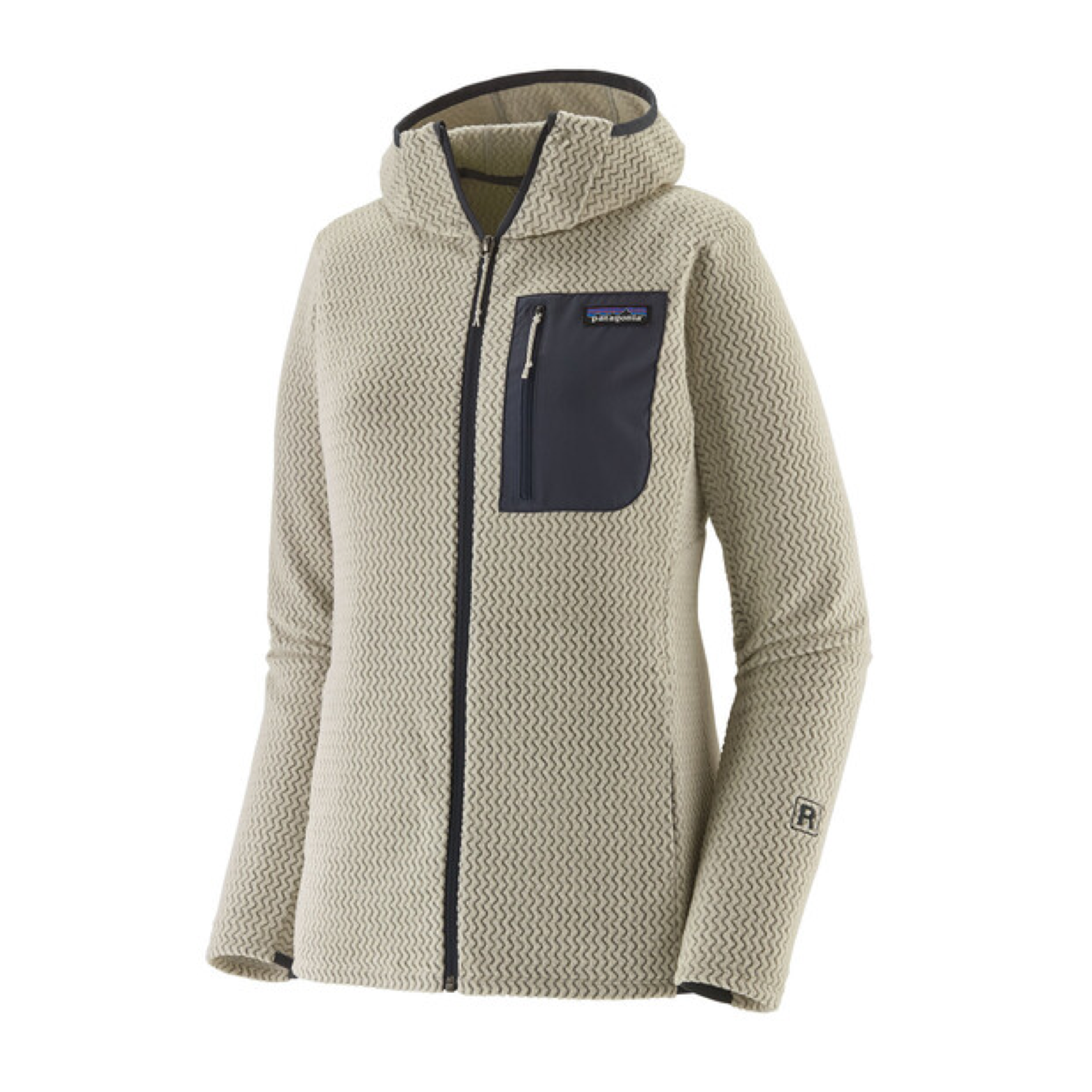 Maglia R1 Air Full-Zip Hoody Donna Wool White