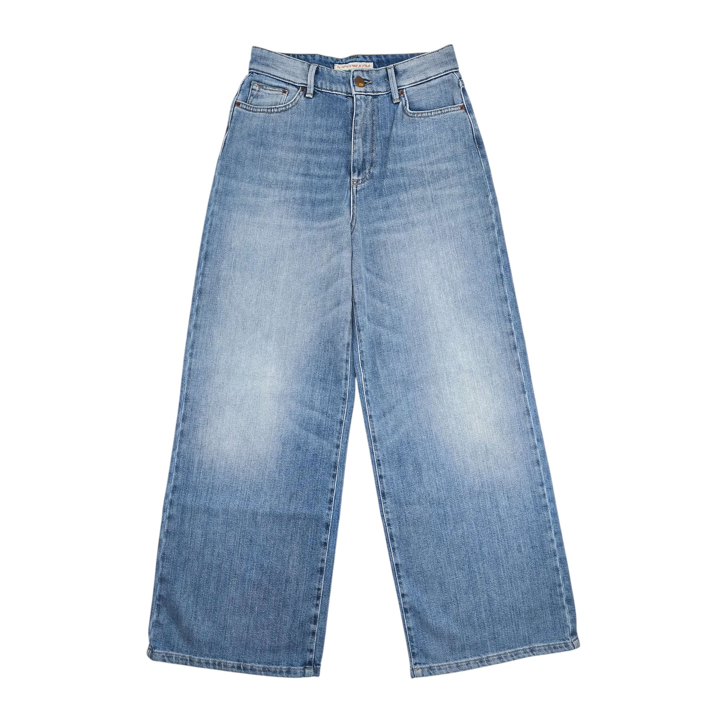 Pantaloni Ada Cropped Donna Natural Denim