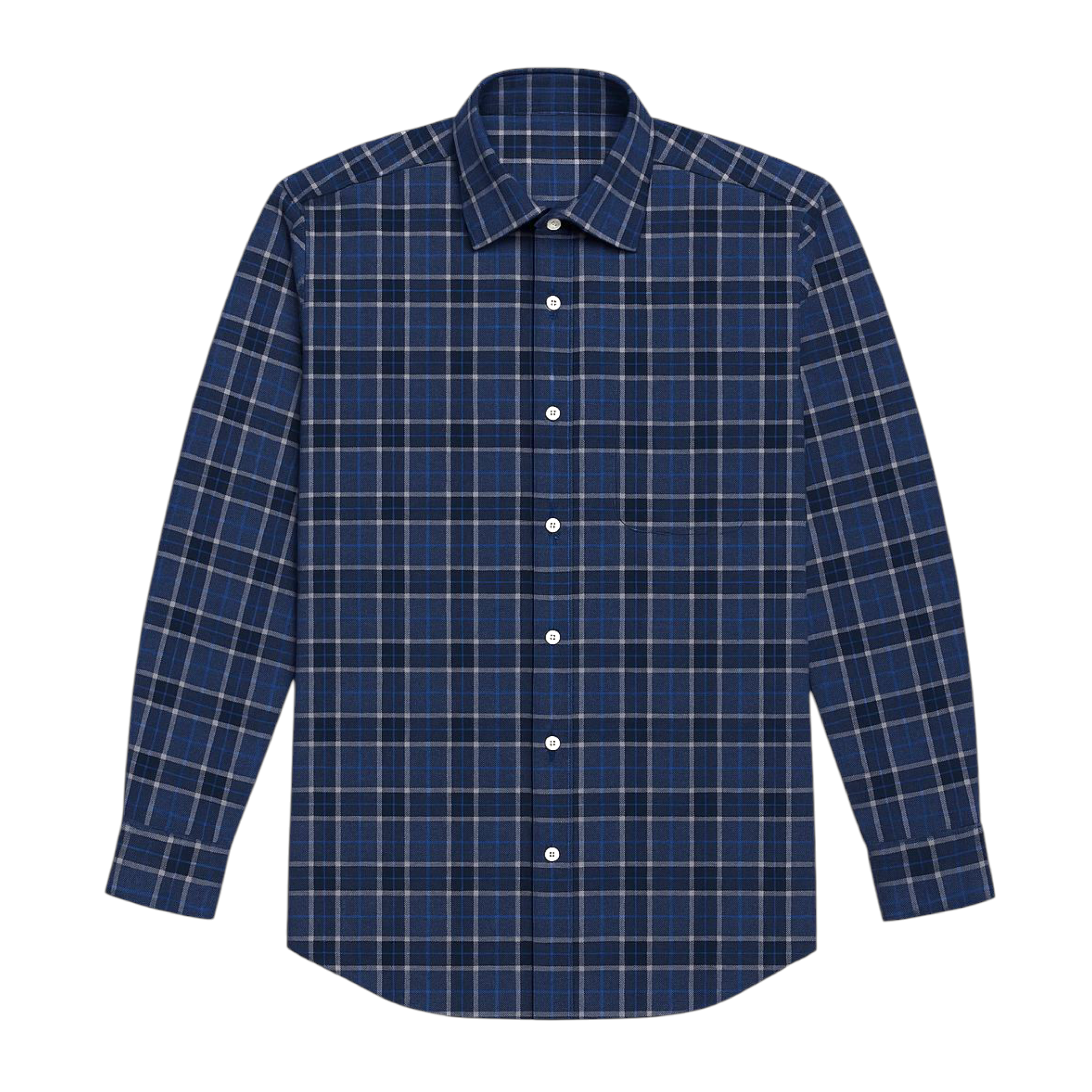 Mann Paul Flanel Hemd Blue