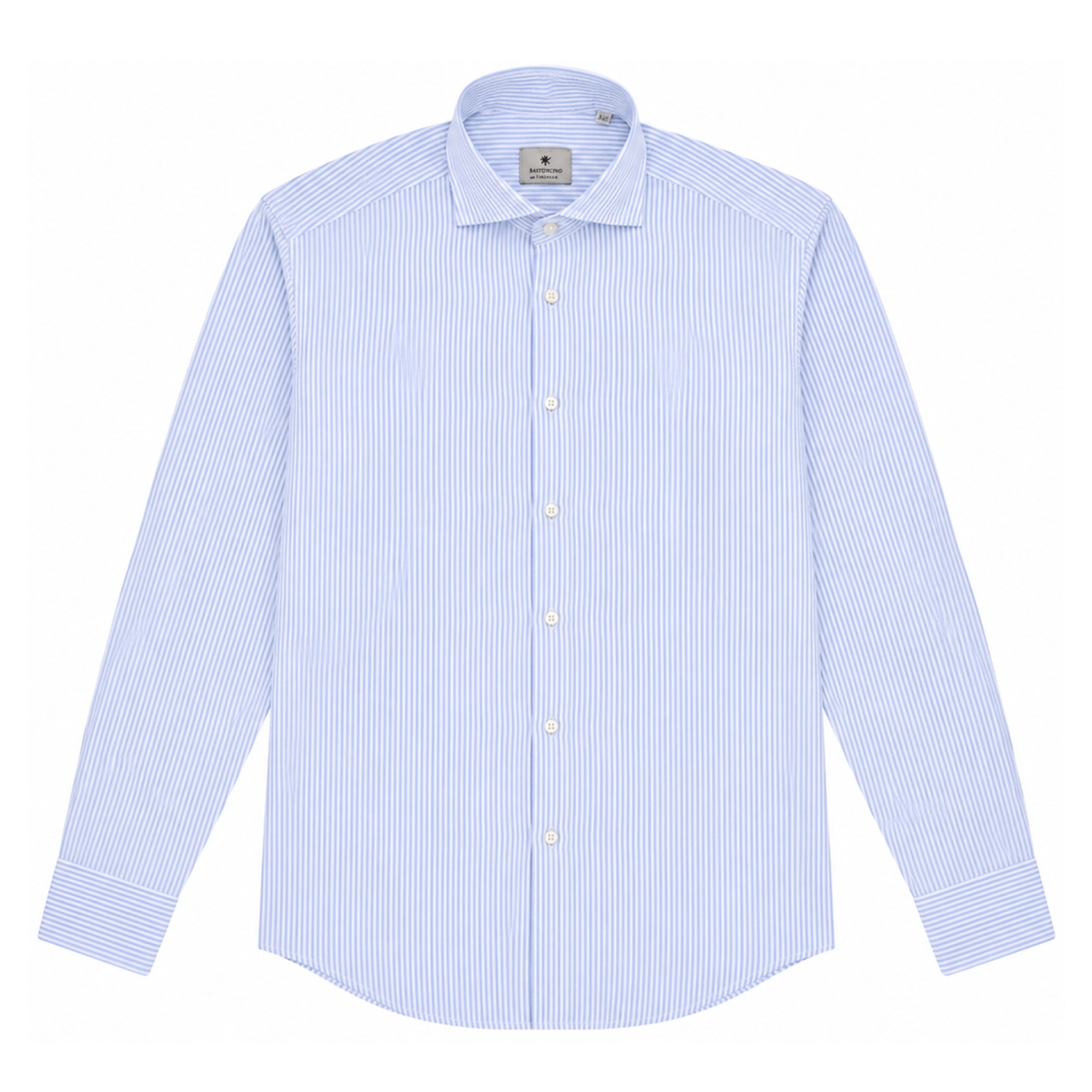 Camicia Simo Linen Stripe Uomo Azzurro/Bianco