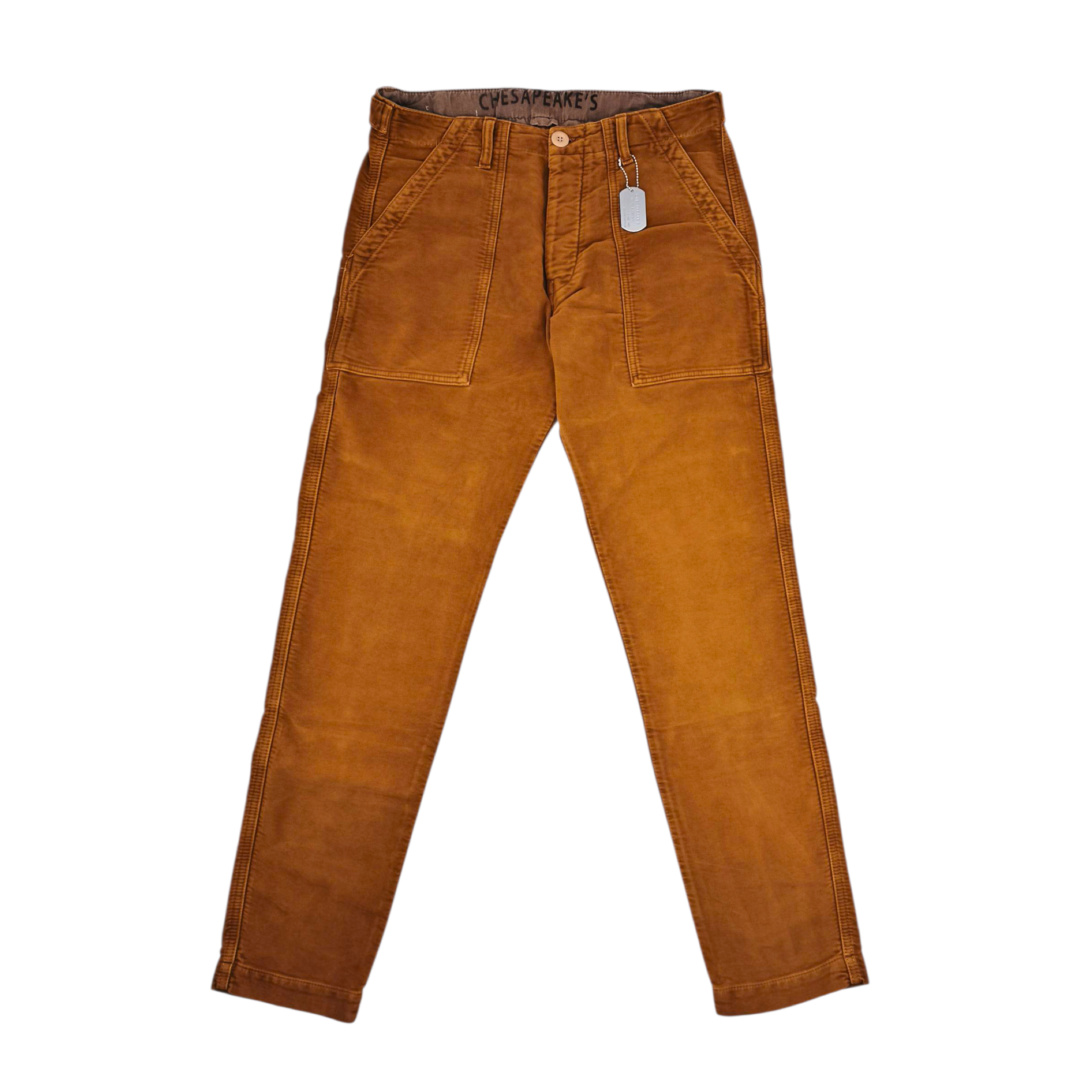 Pantaloni Moleskine Uomo Tobacco