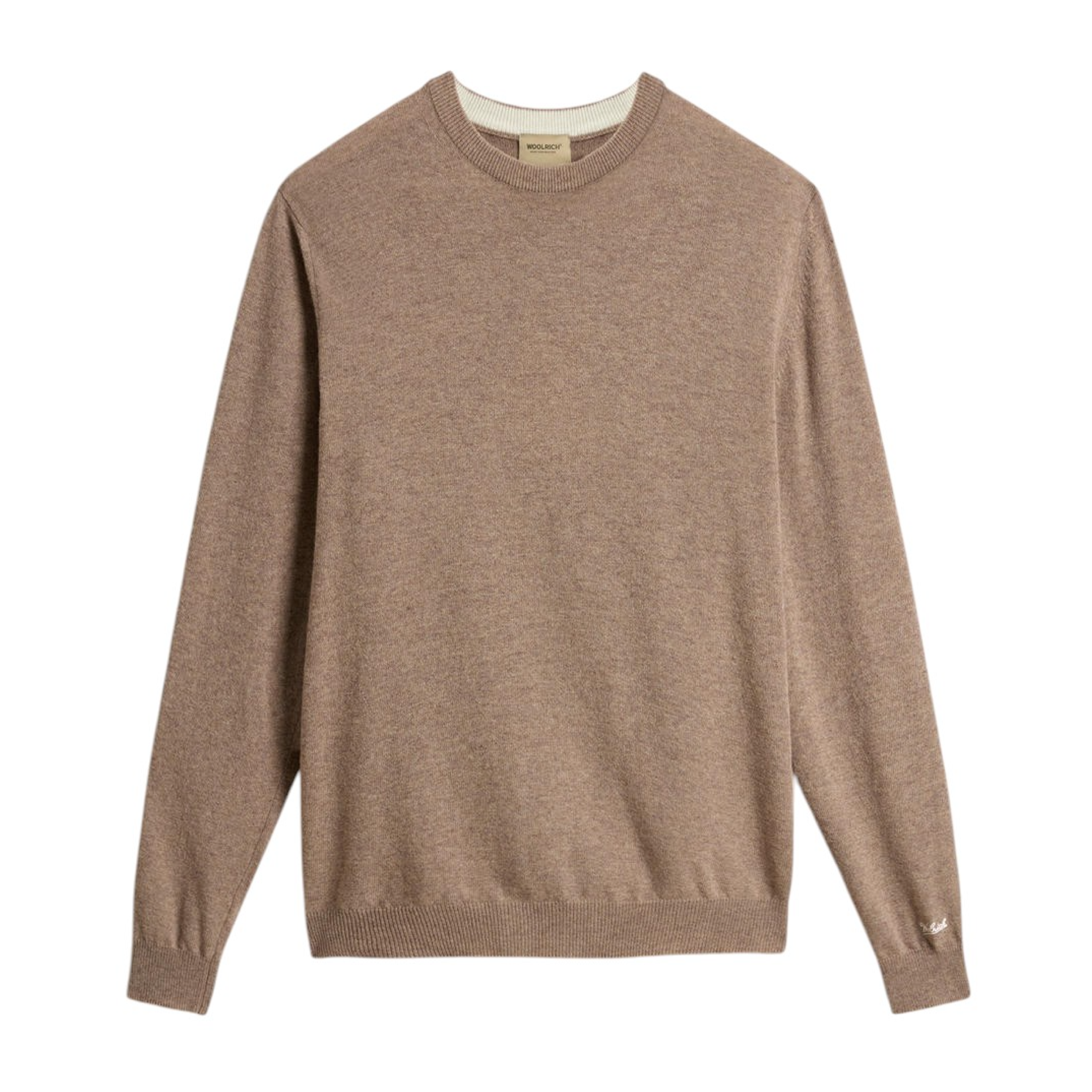 Maglia Lambswool Crewneck Uomo Mocha Meringue