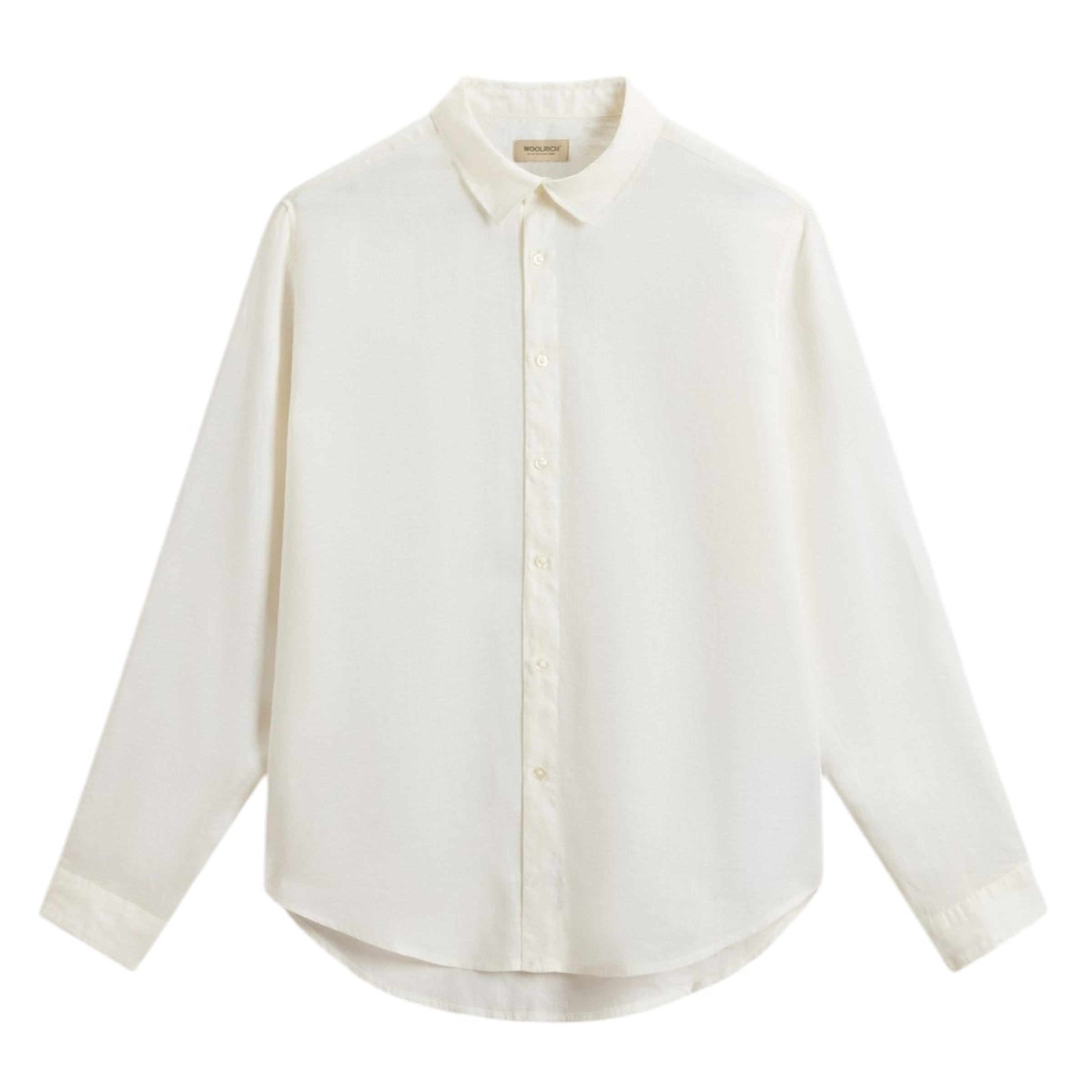 Mann Linen Hemd Arctic White