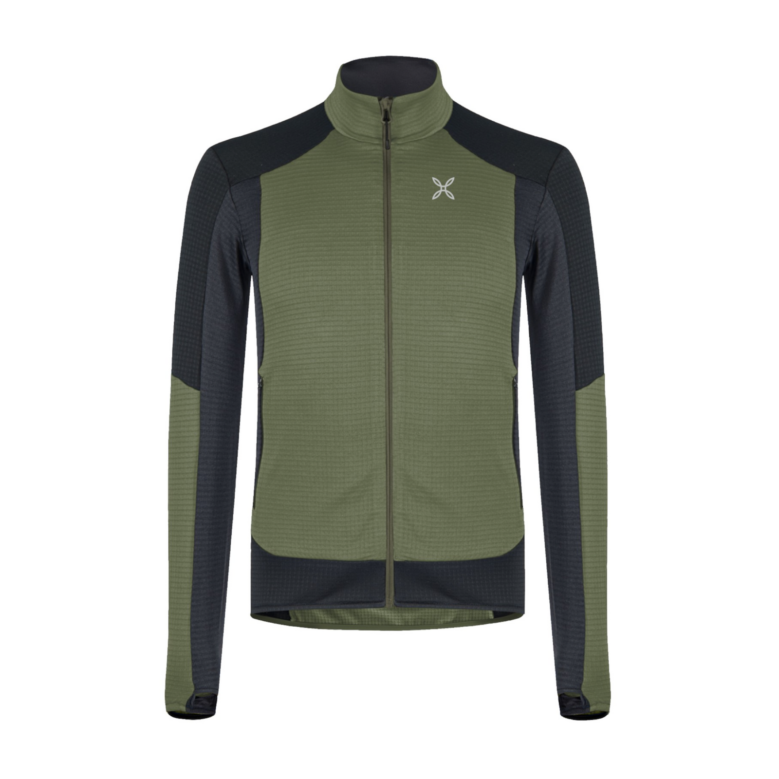 Maglia Stretch Color Uomo sage Green/Black