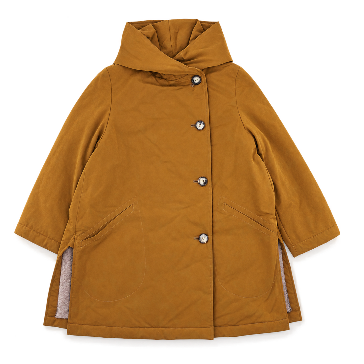 Frau Lina Mantel Caramel