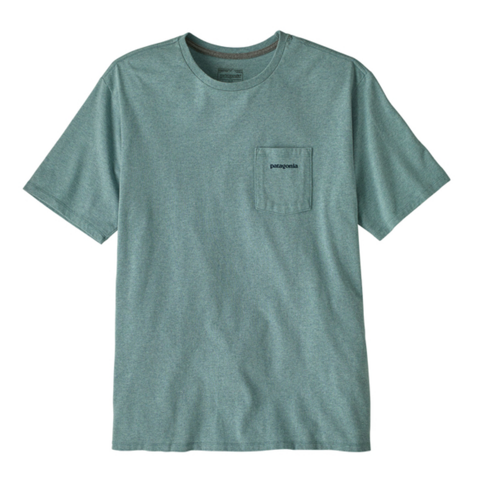Camiseta Logo Pocket Responsibili Hombre Blue Sage