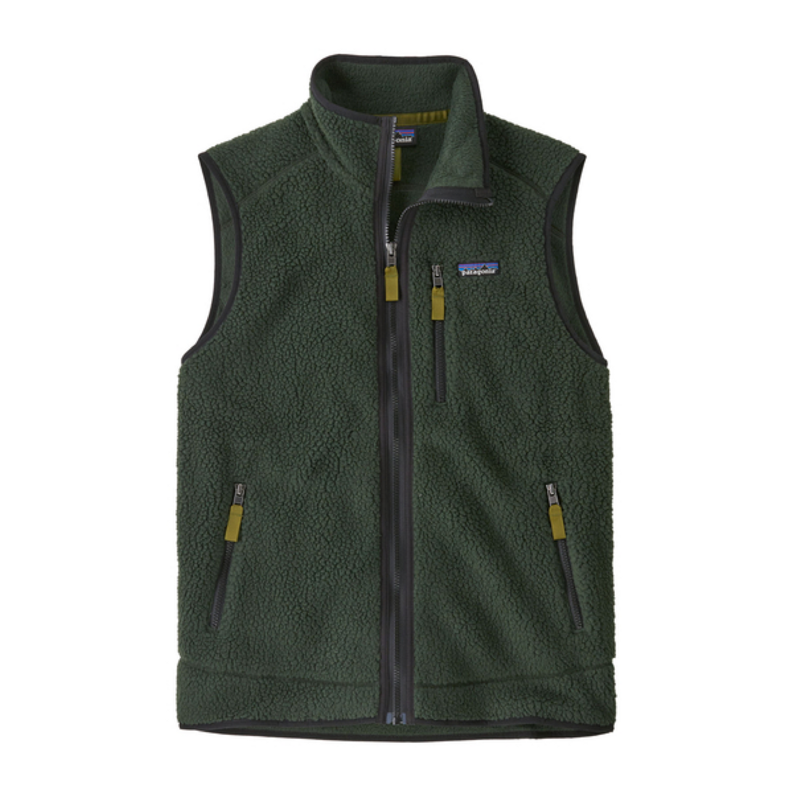 Gilet Retro Pile Uomo Old Growth Green