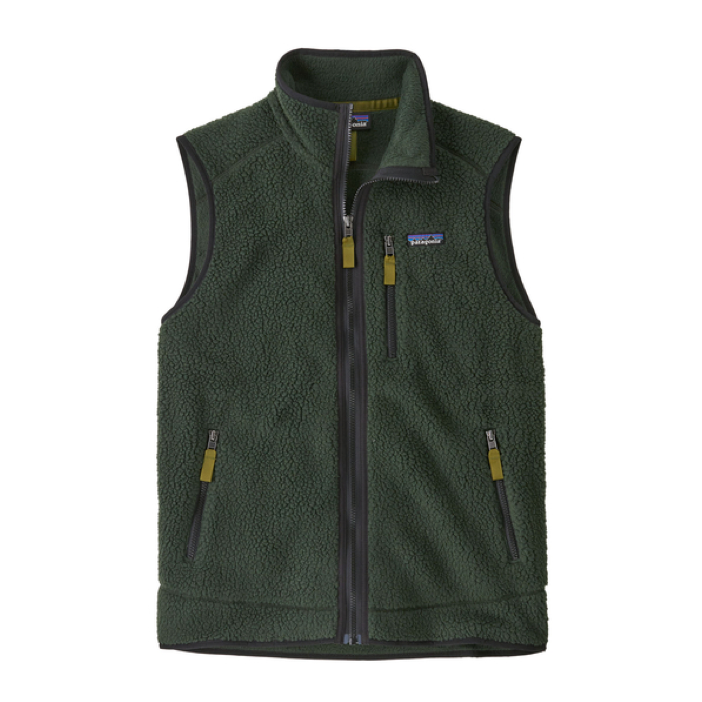 Gilet Retro Pile Uomo Old Growth Green