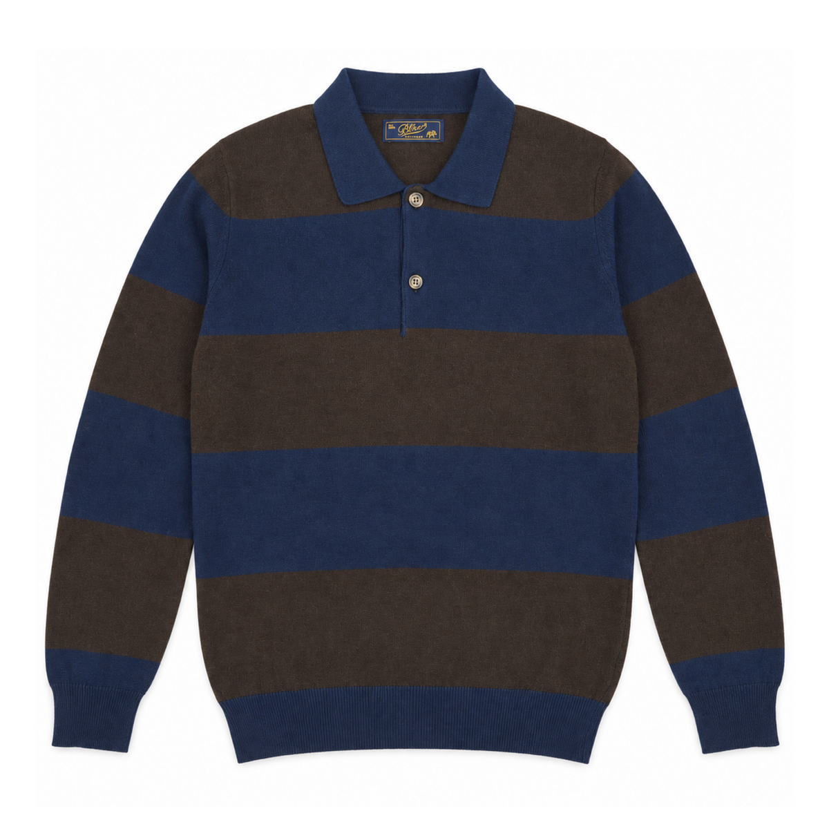 Jersey George Hombre Navy/Dark Brown
