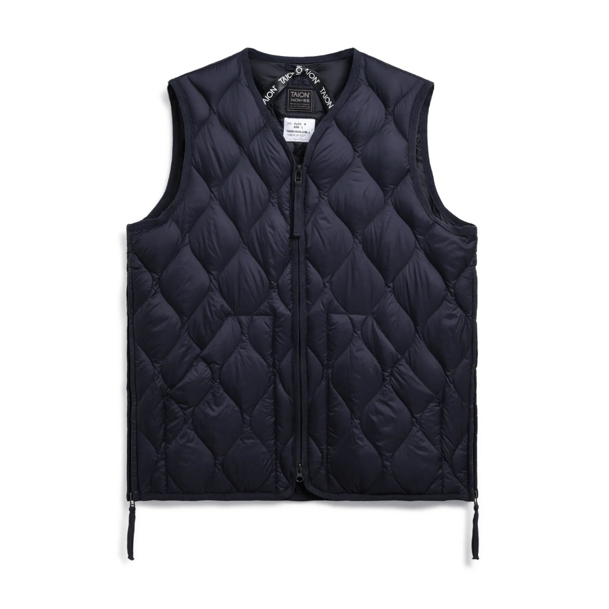 Military Zip Weste Dark Navy