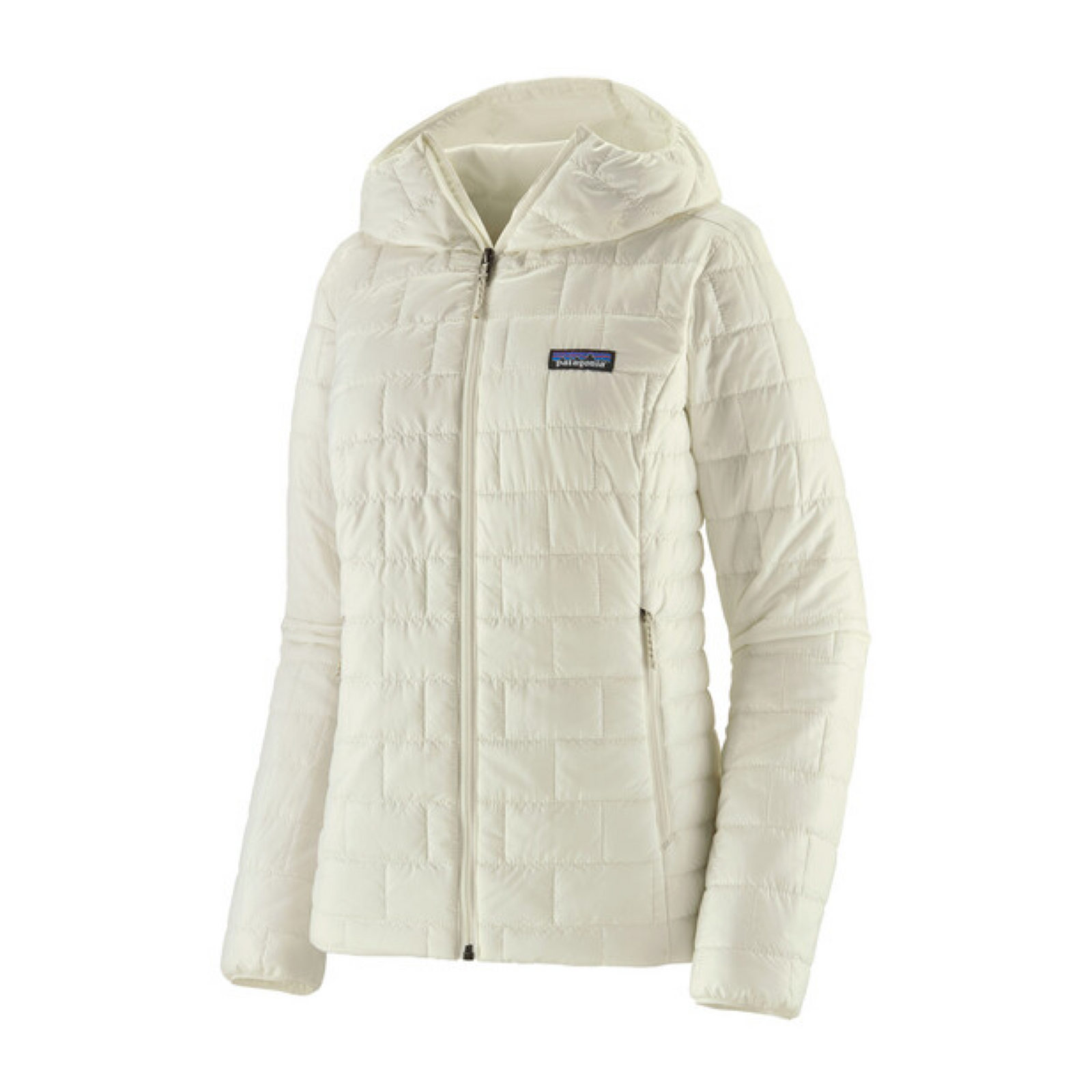 Giacca Nano Puff Hoody Donna Birch White