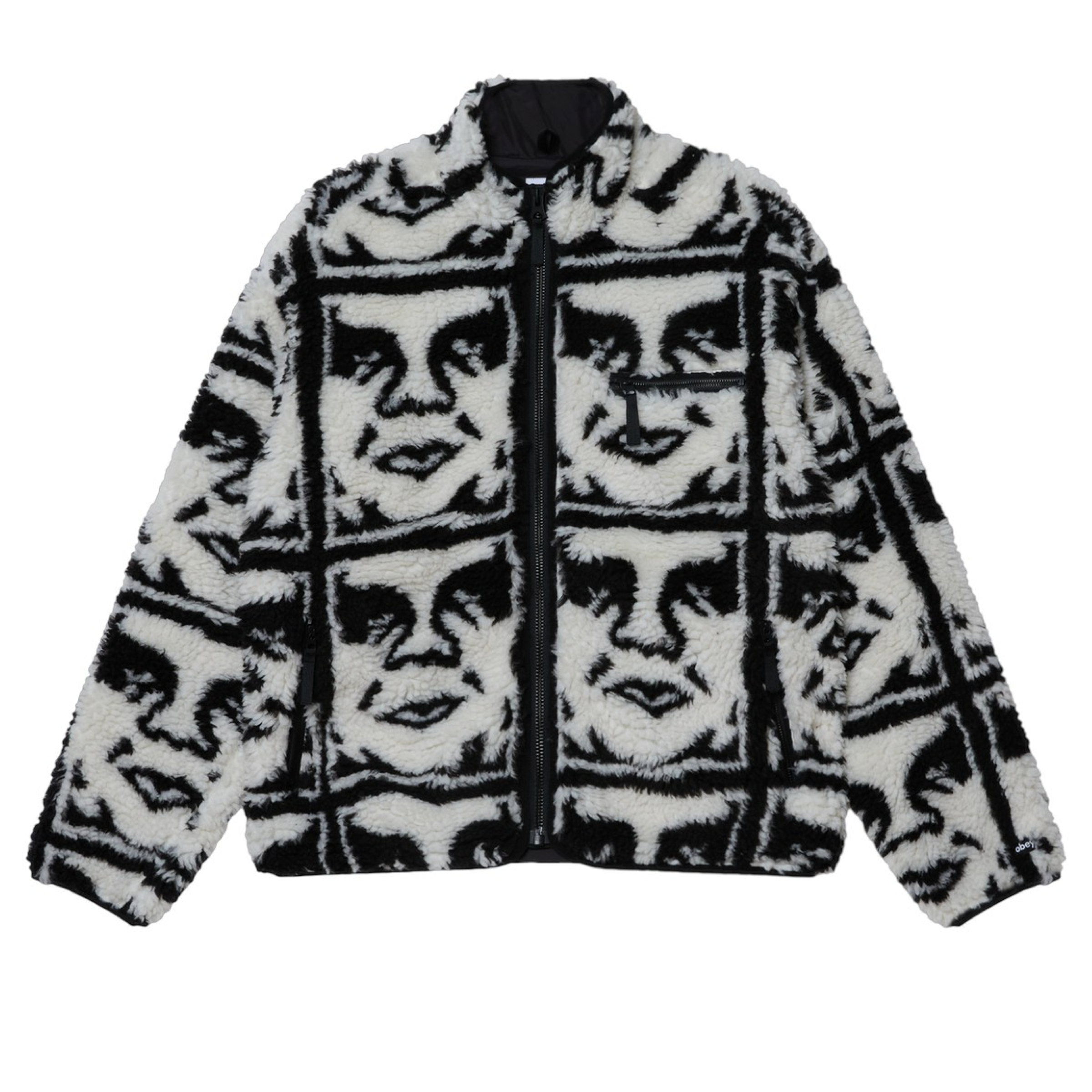 Giacca Repeated Icon Sherpa Uomo Black Milti