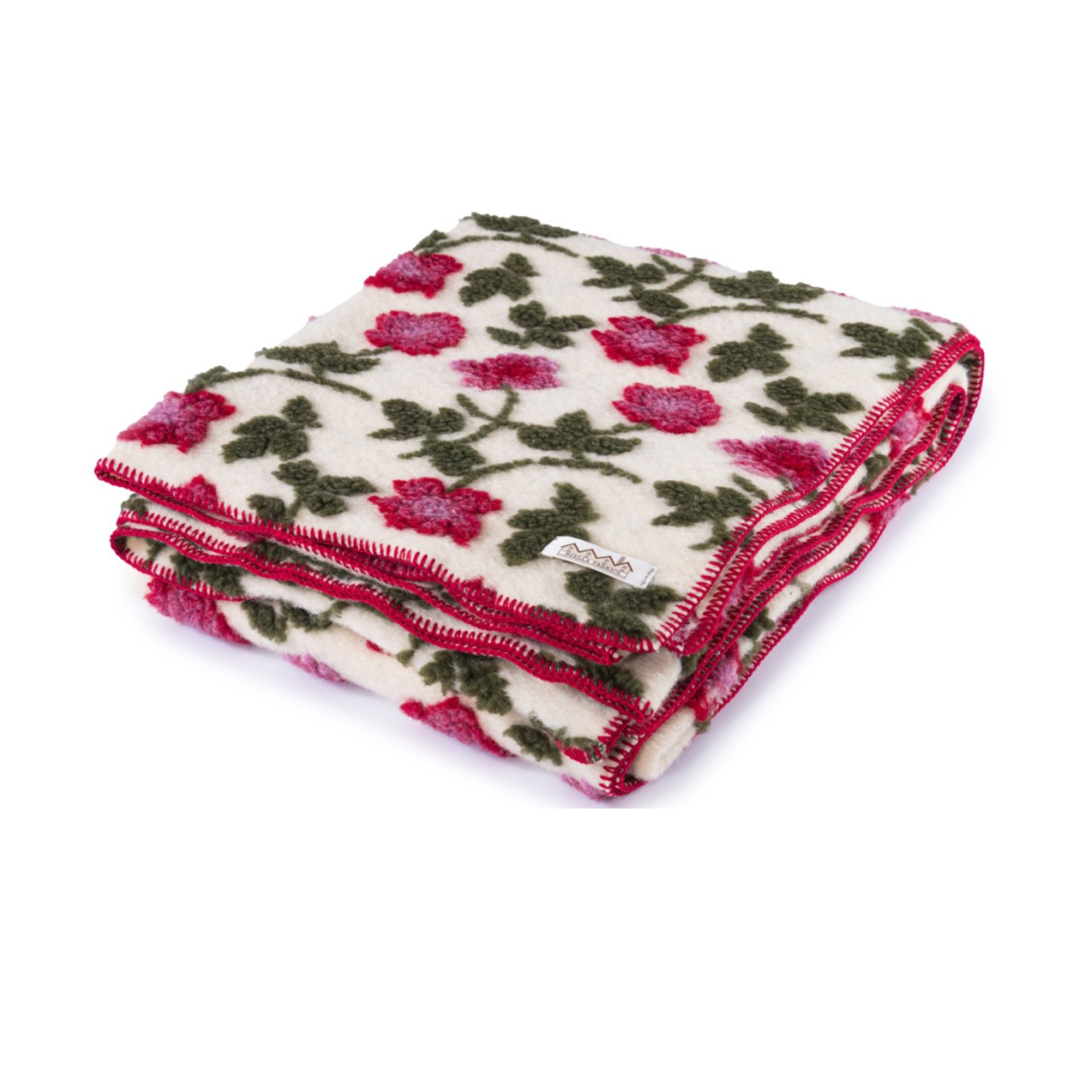 Coperta Rose White/Red