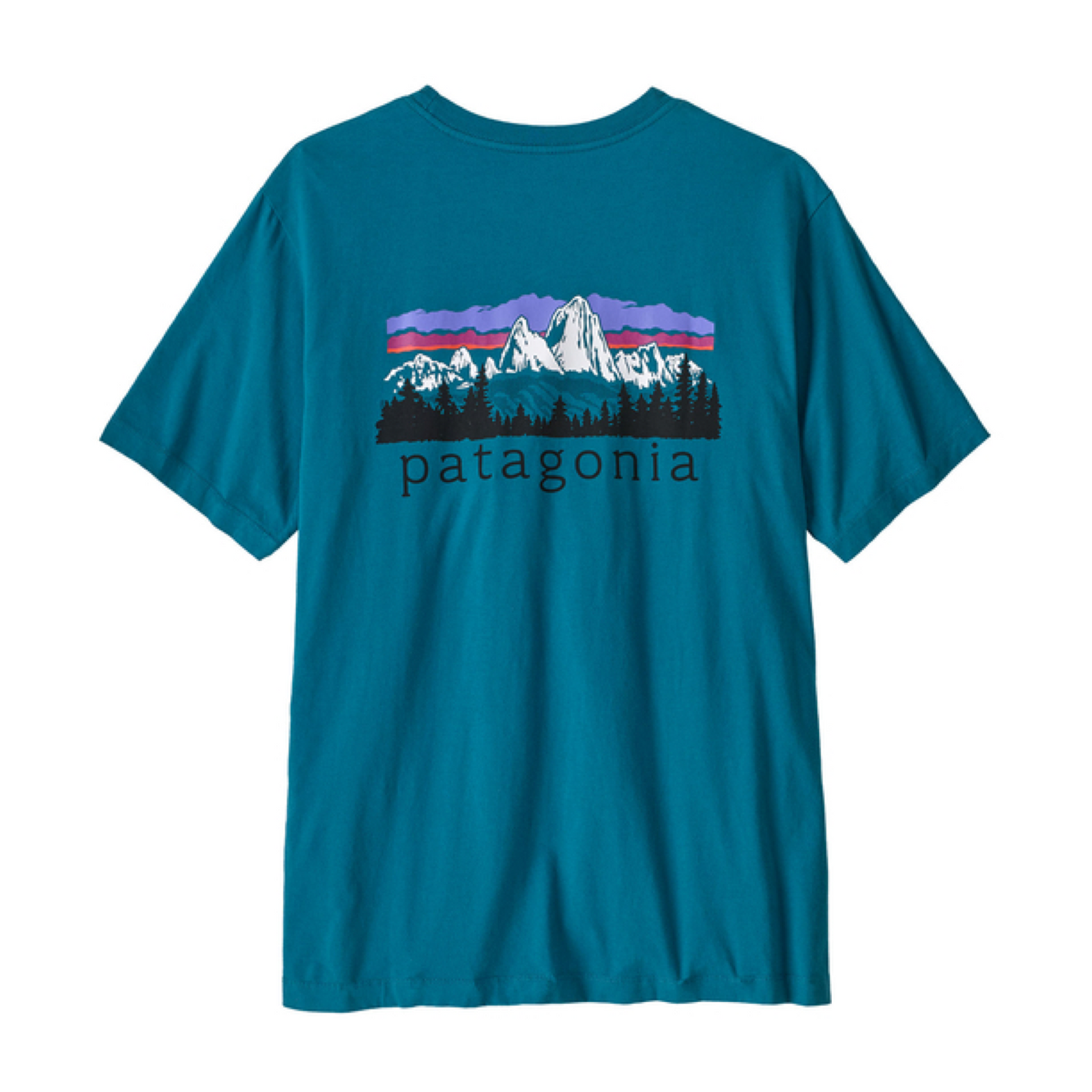 T-shirt Fitz Roy Foothills Uomo Glacier Blue