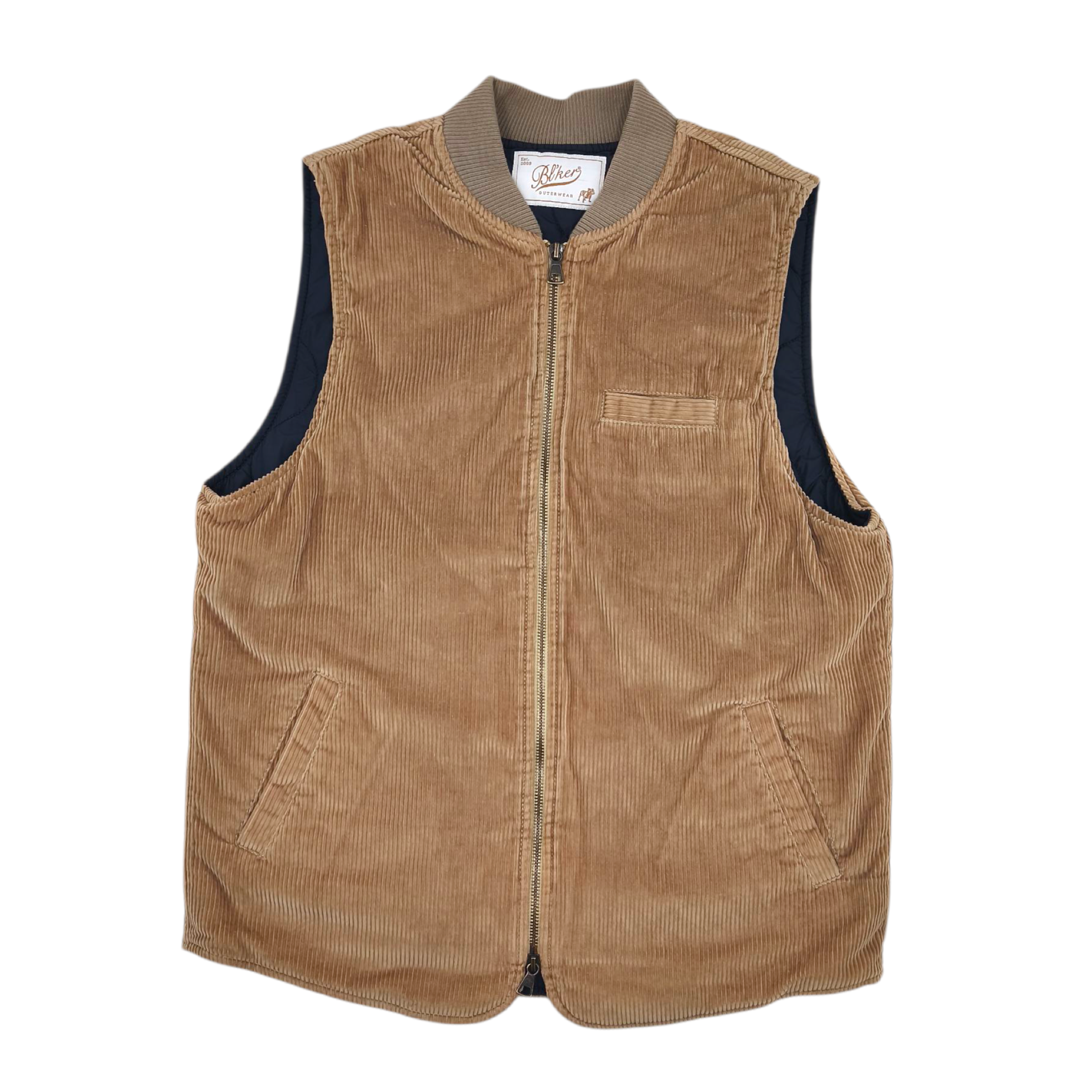 Gilet Velvet Trapunta Bear Uomo Kakhi
