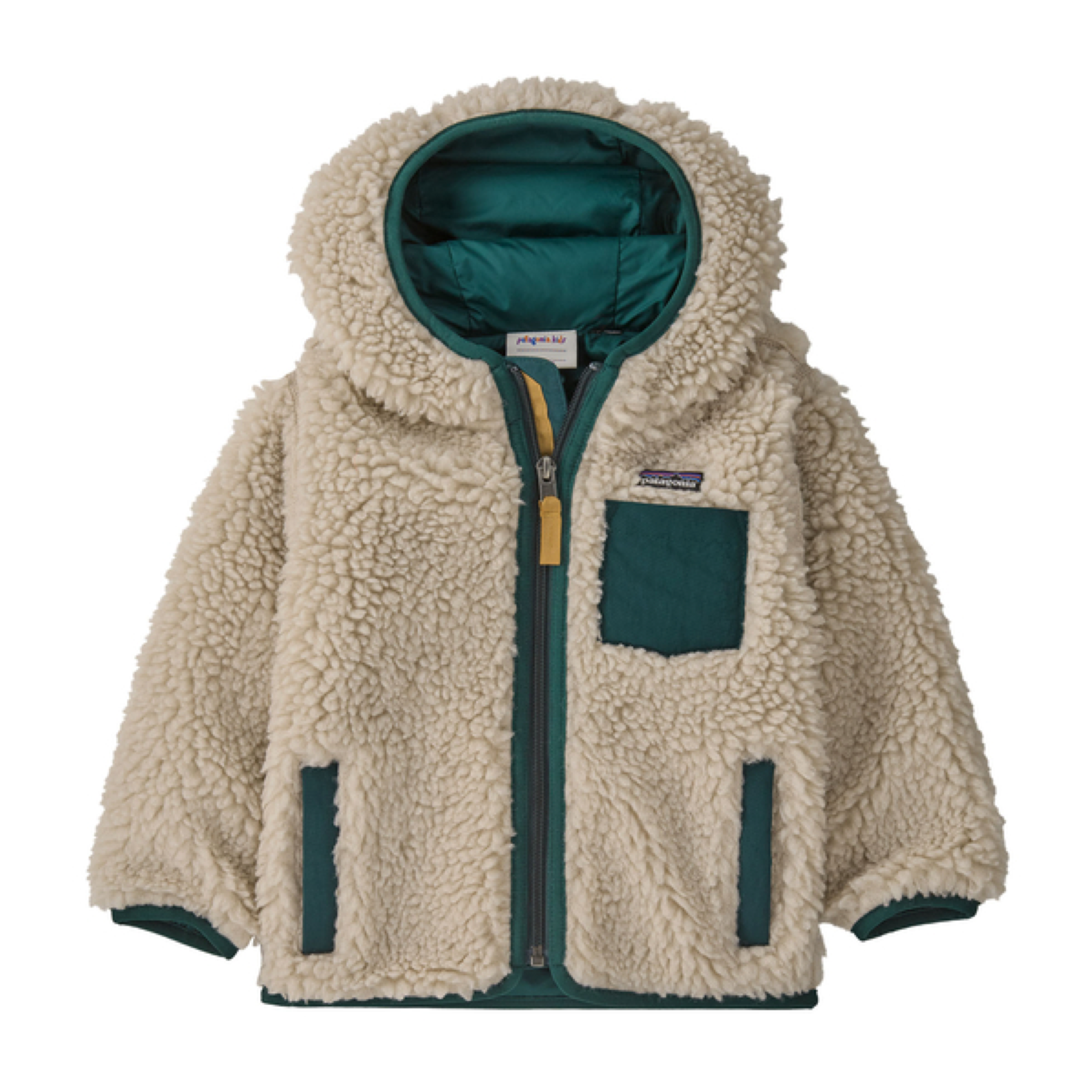 Junior Retro-X Hoody Jacke Natural/Cascade Green