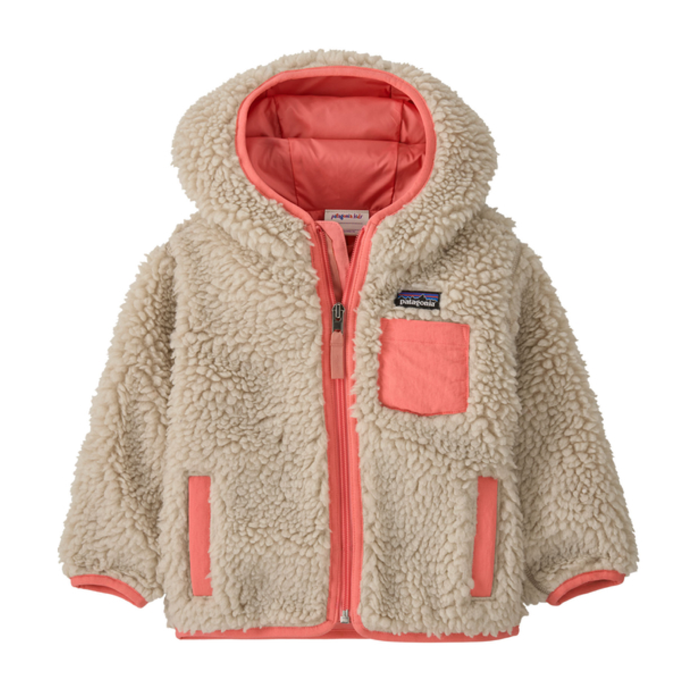 Junior Retro-X Hoody Jacke Natural/Sparkle Pink