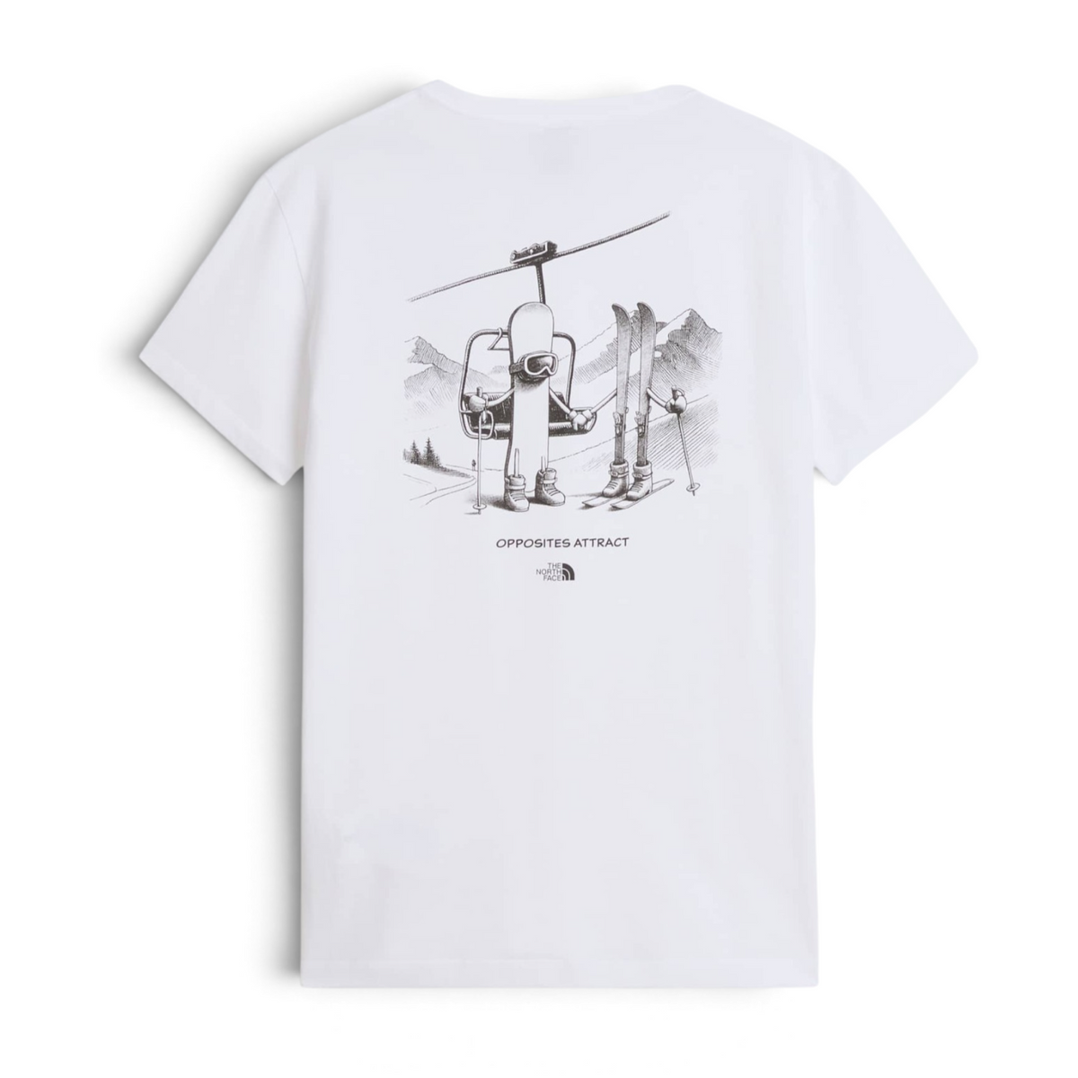 Opposites Attract Relaxed T-shirt White