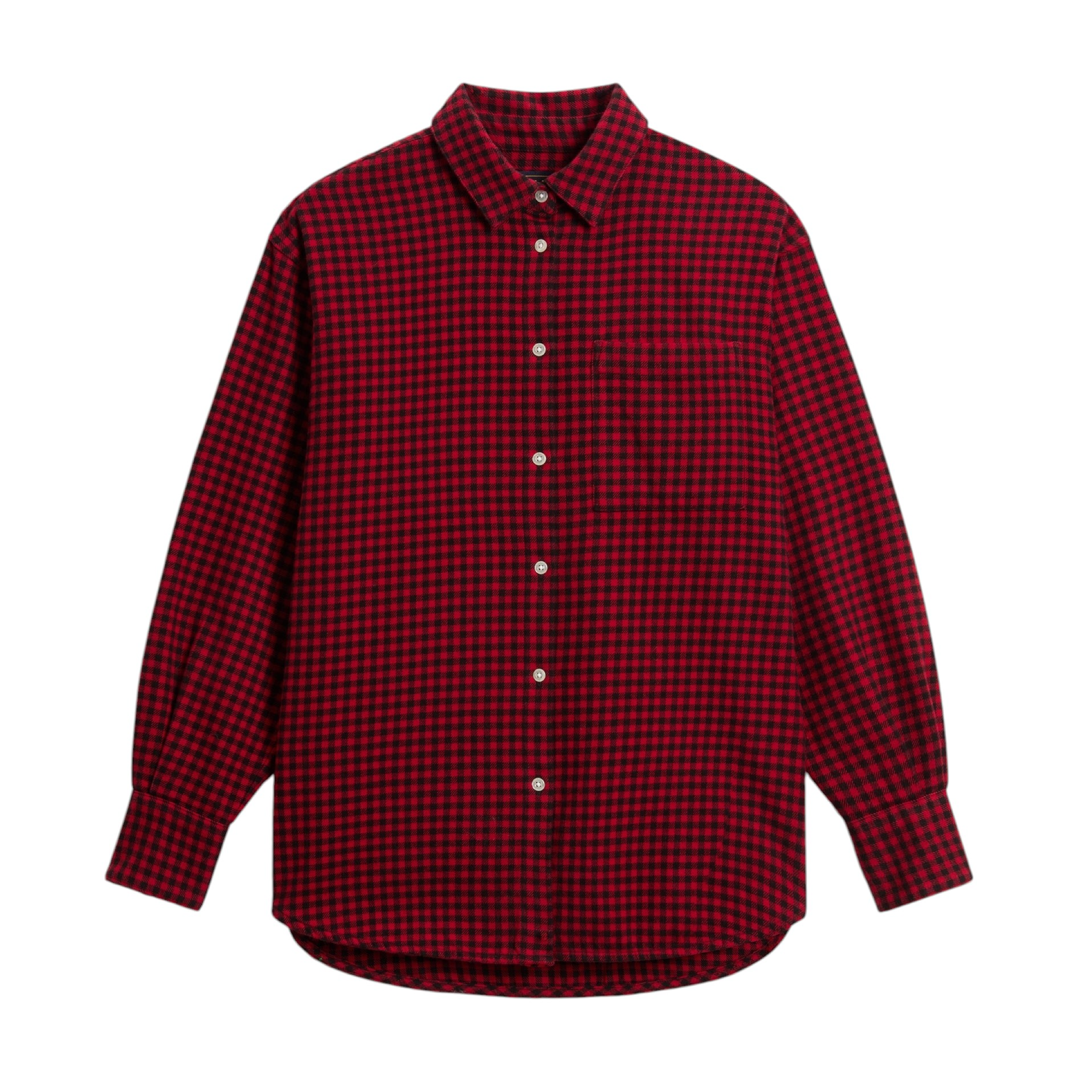 Chemise Heavy Cotton Femme Red Micro Buffalo