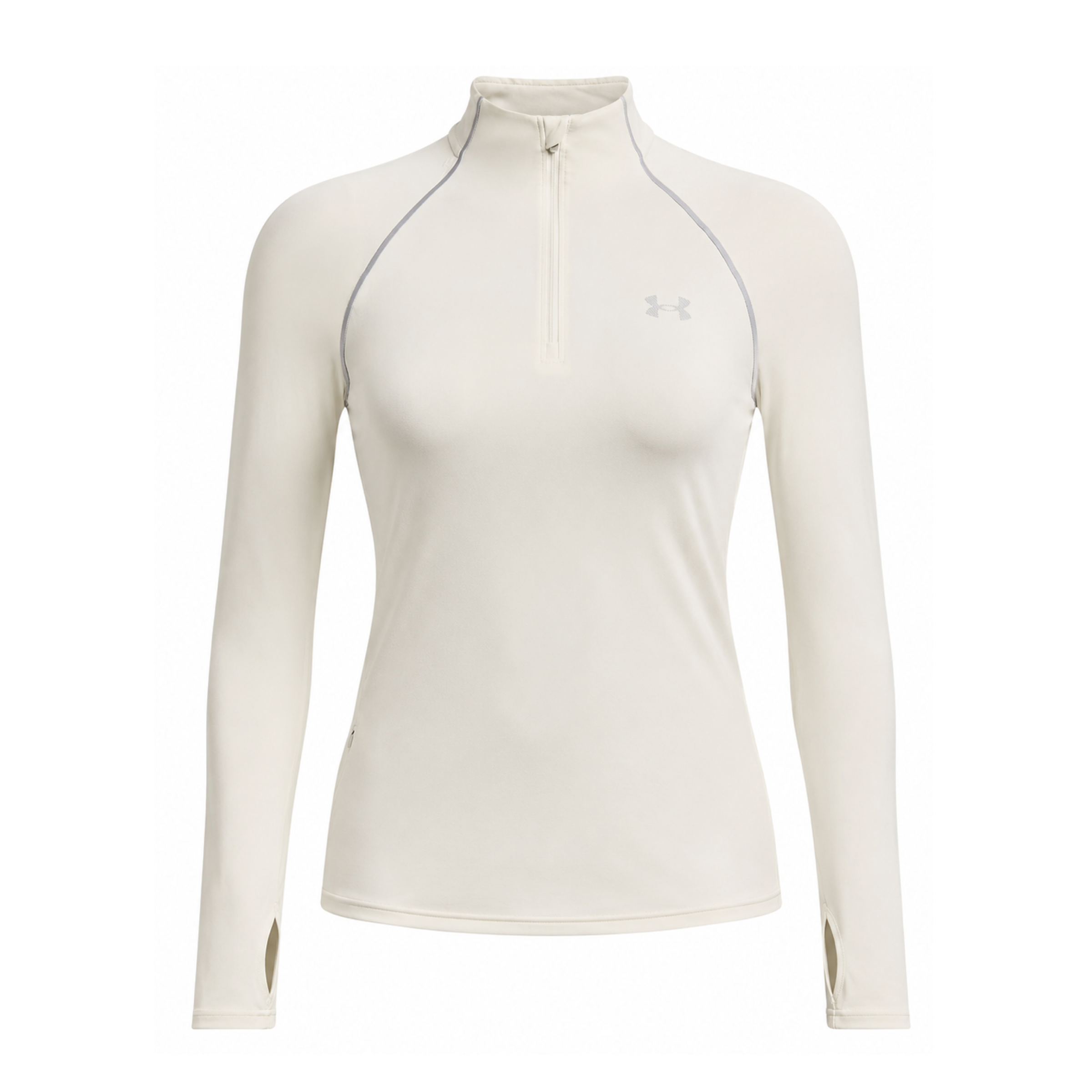 T-shirt Manches Longues Velociti Half Zip Femme Stone