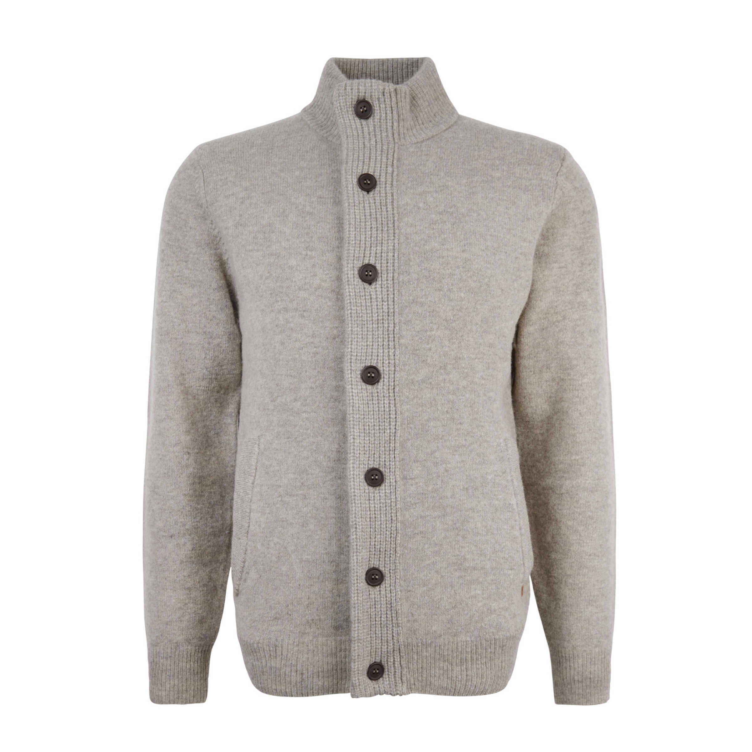 Men's Patch Zip Sweater New Stone
