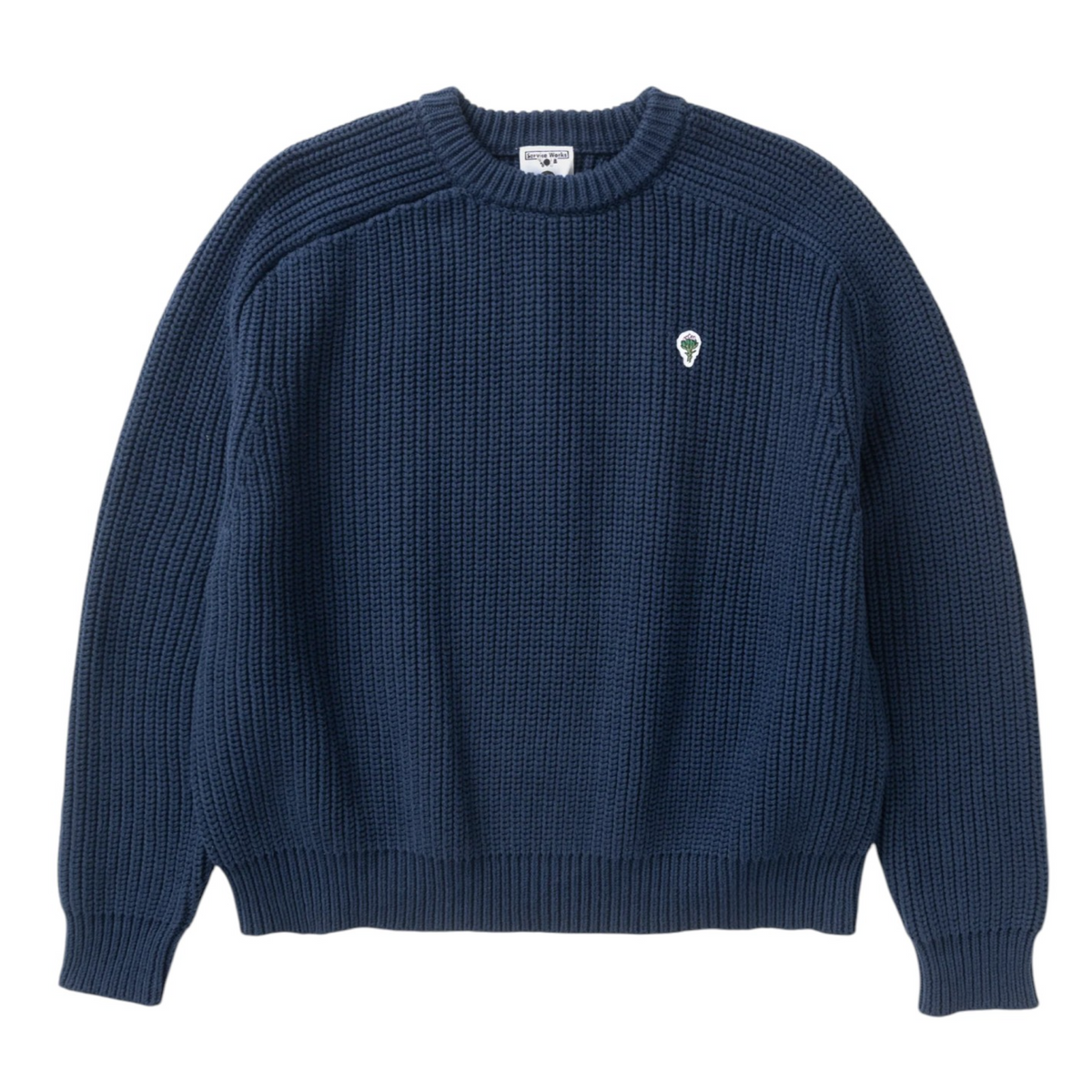 Mann Artichoke Chunky Pullover Dark Navy