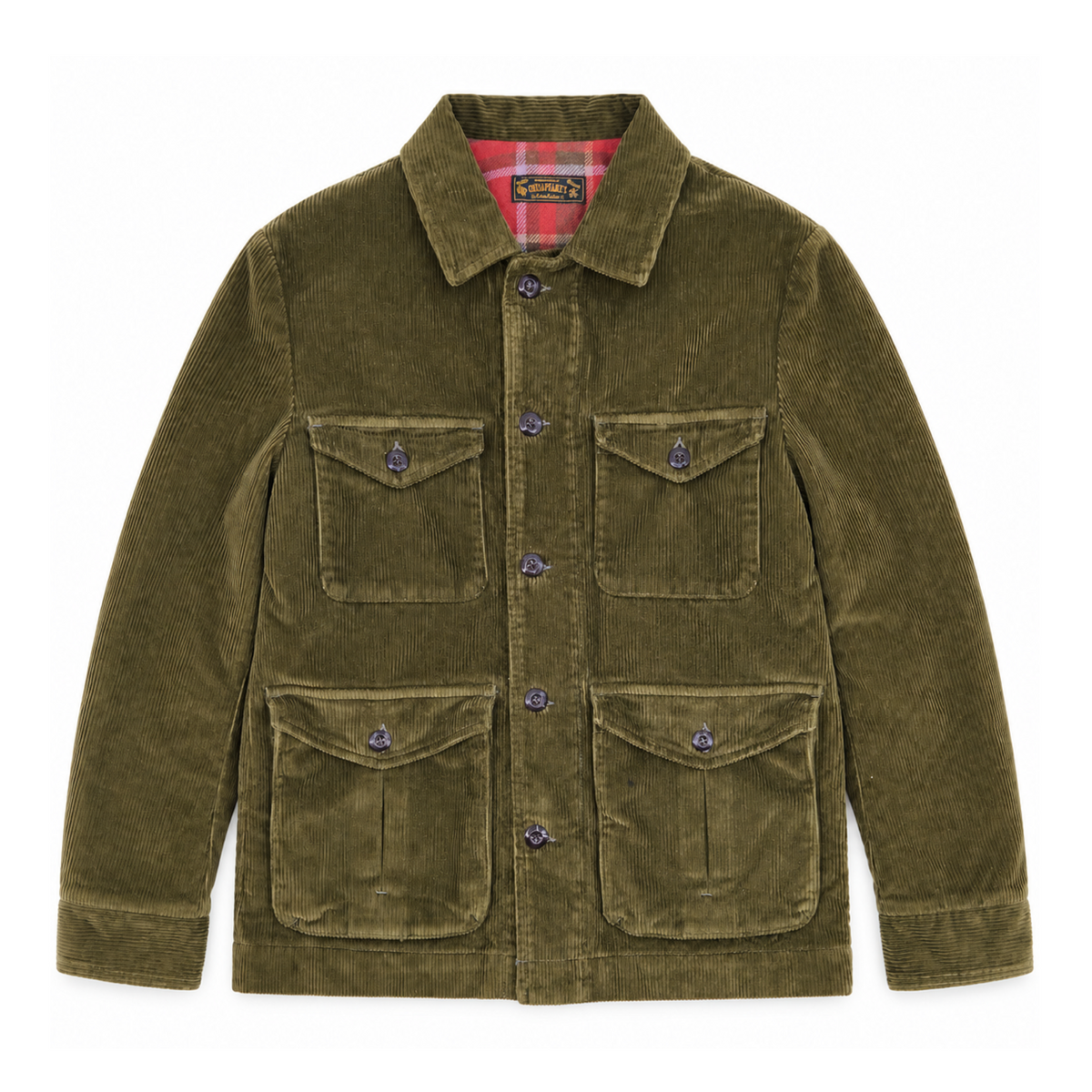 Veste Velluto Burlington Homme Army Green