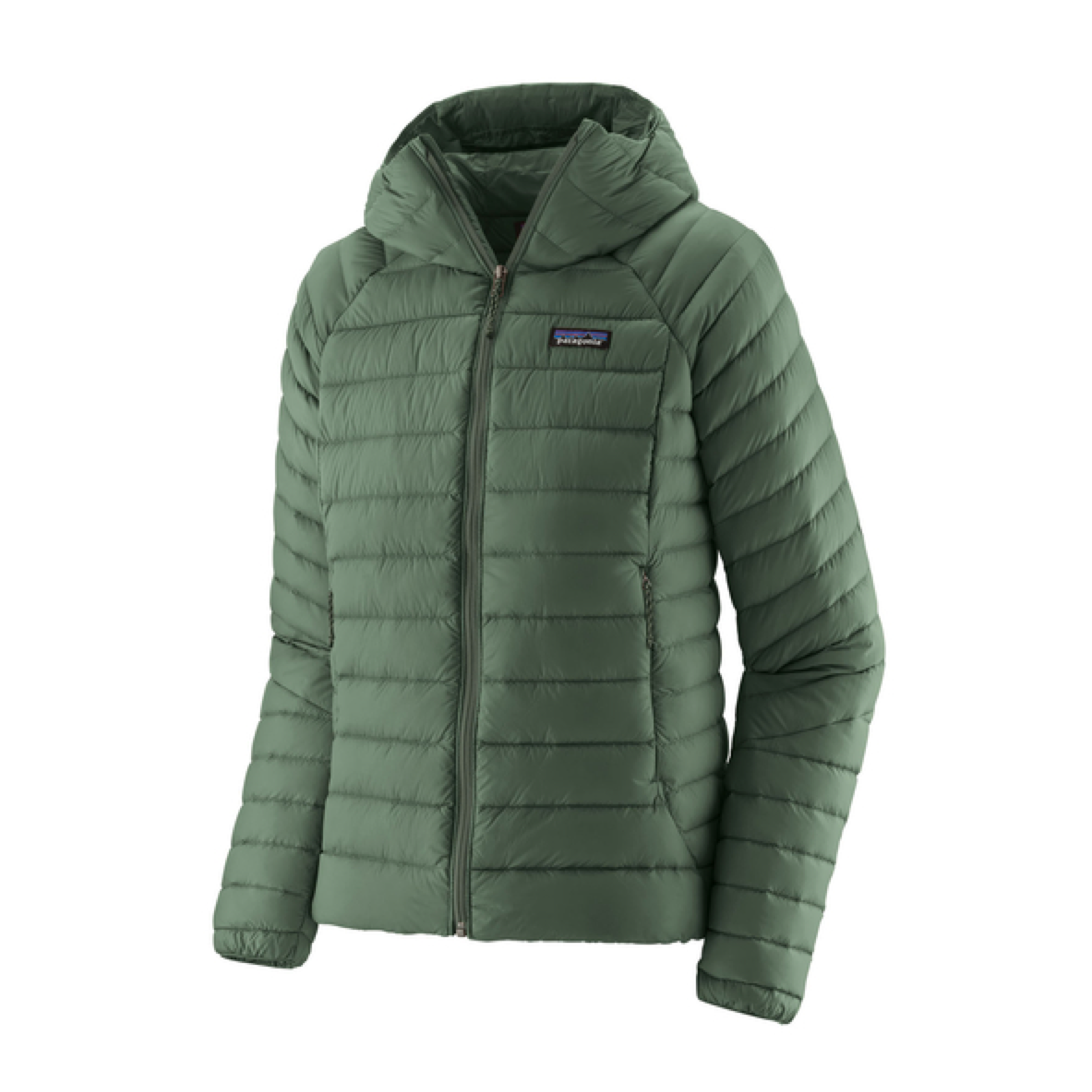 Giacca Down Sweater Hoody Donna Canopy Green