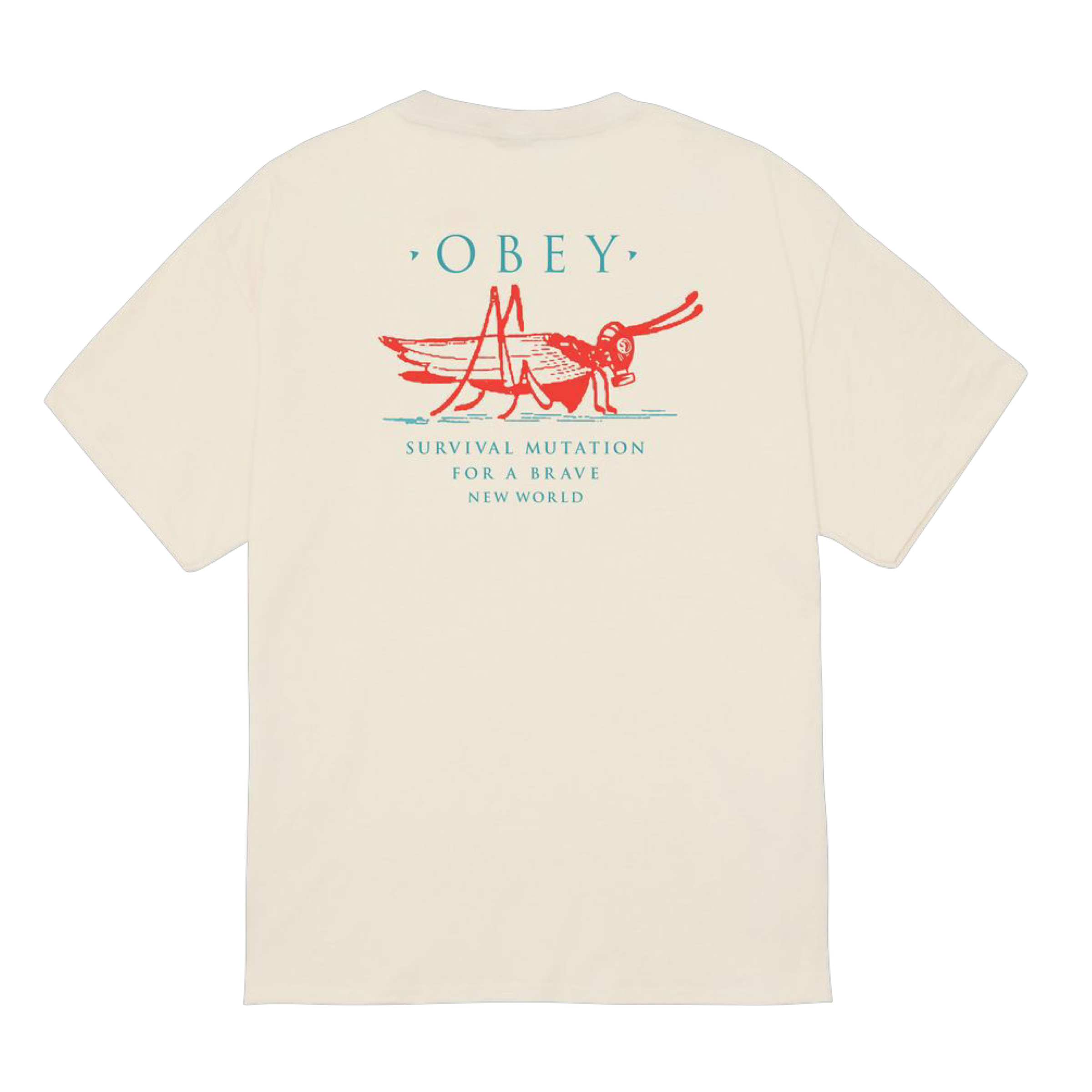 T-shirt Mutant Grasshopper Homme Cream