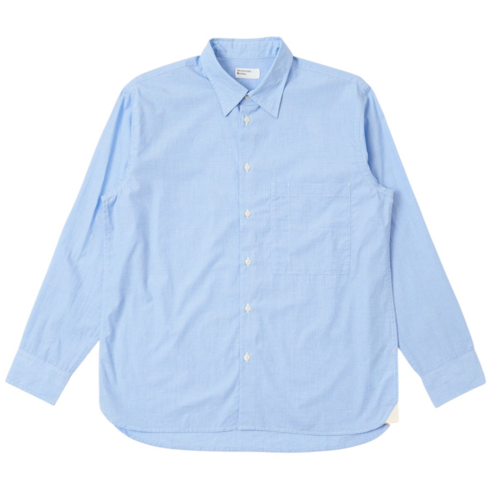 Camicia Fil A Fil Square Uomo Sky