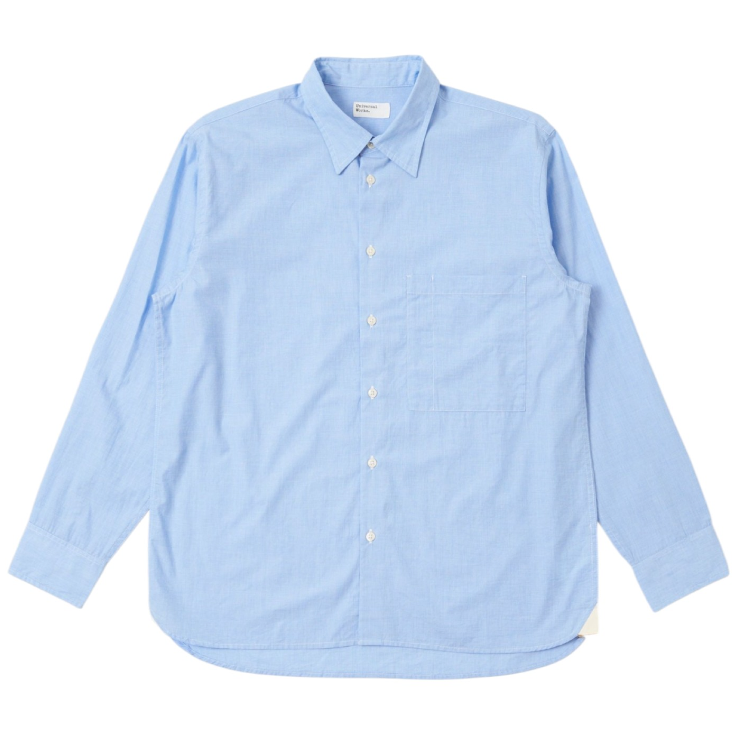 Camicia Fil A Fil Square Uomo Sky